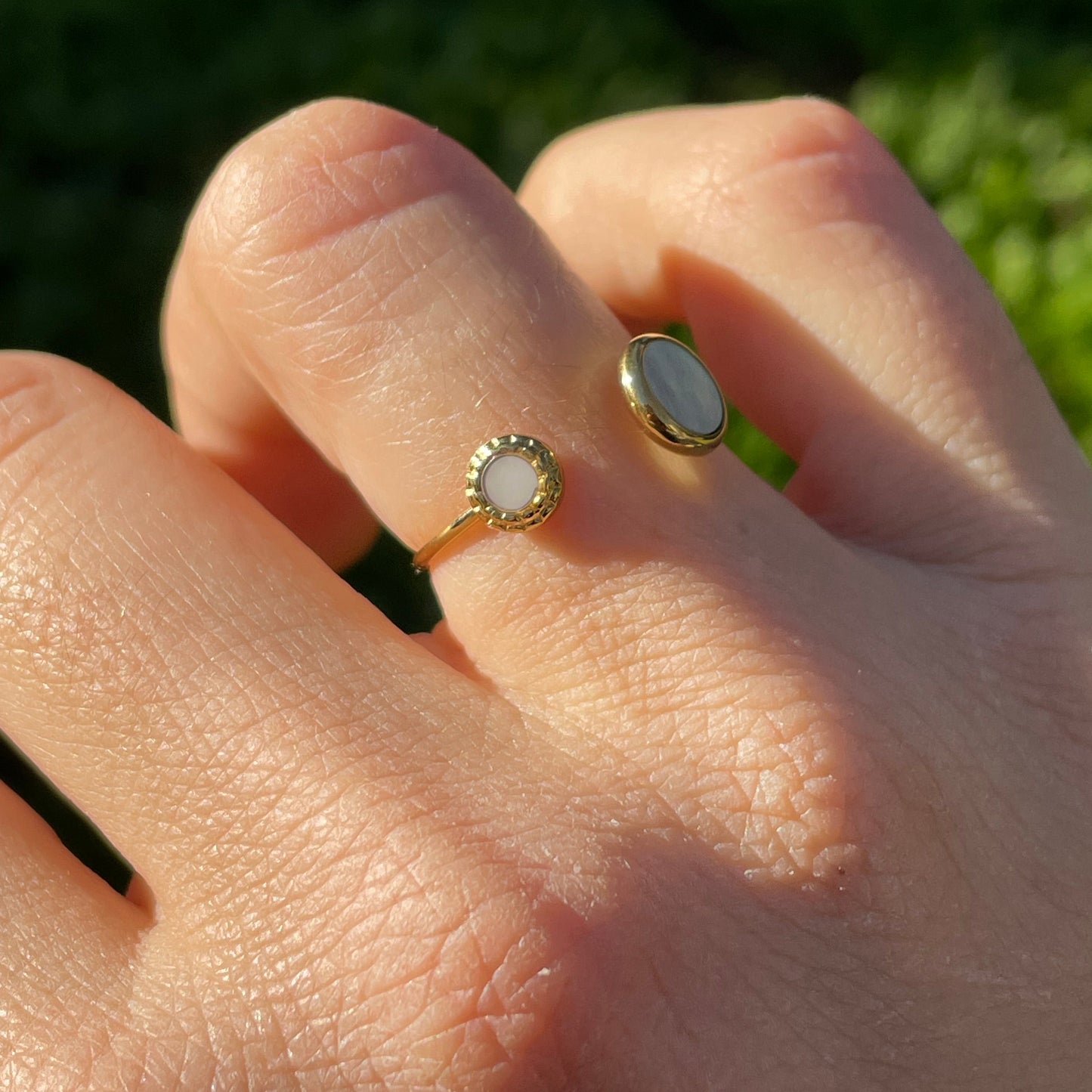 Anello sfere perlato