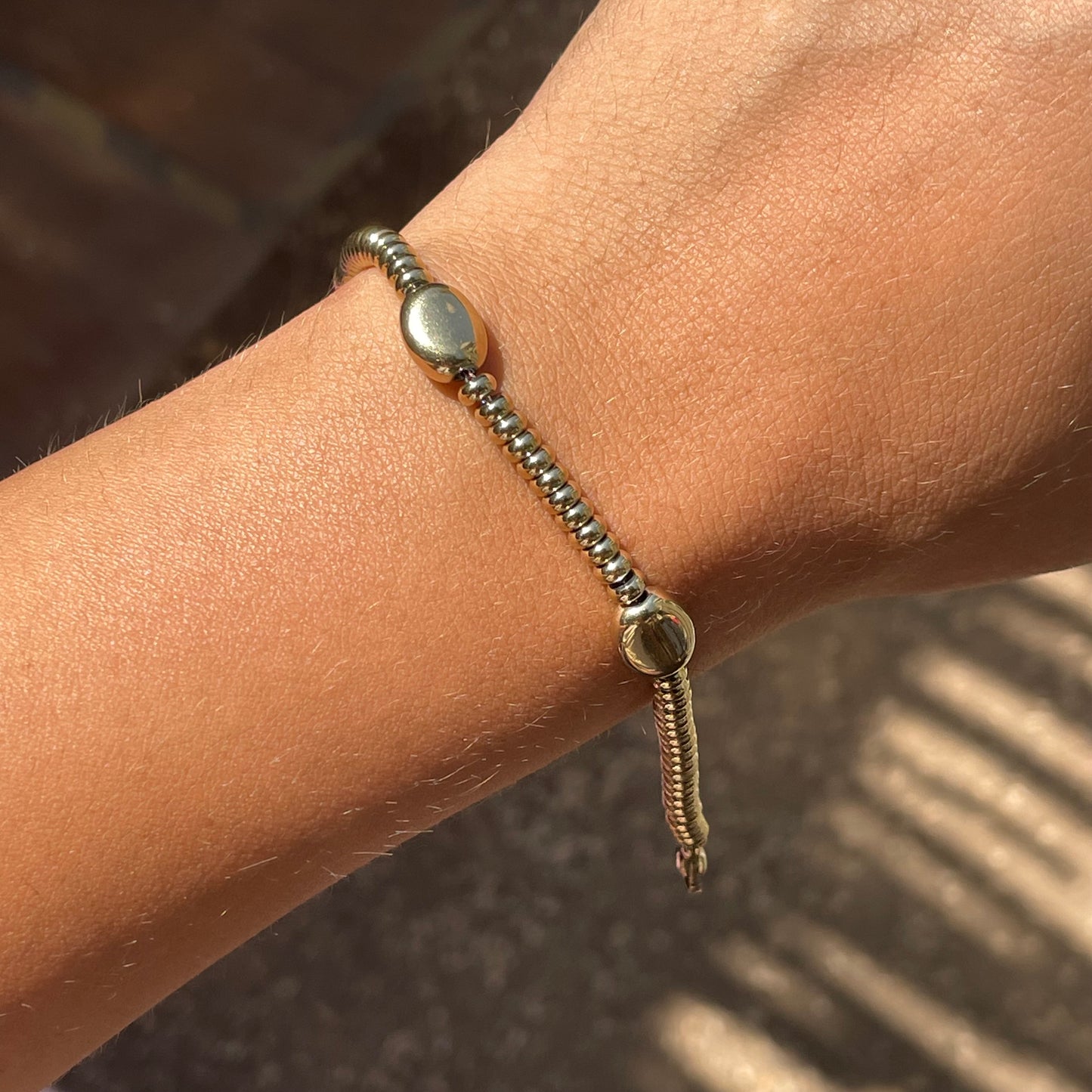 Bracciale pepite in 2 colori