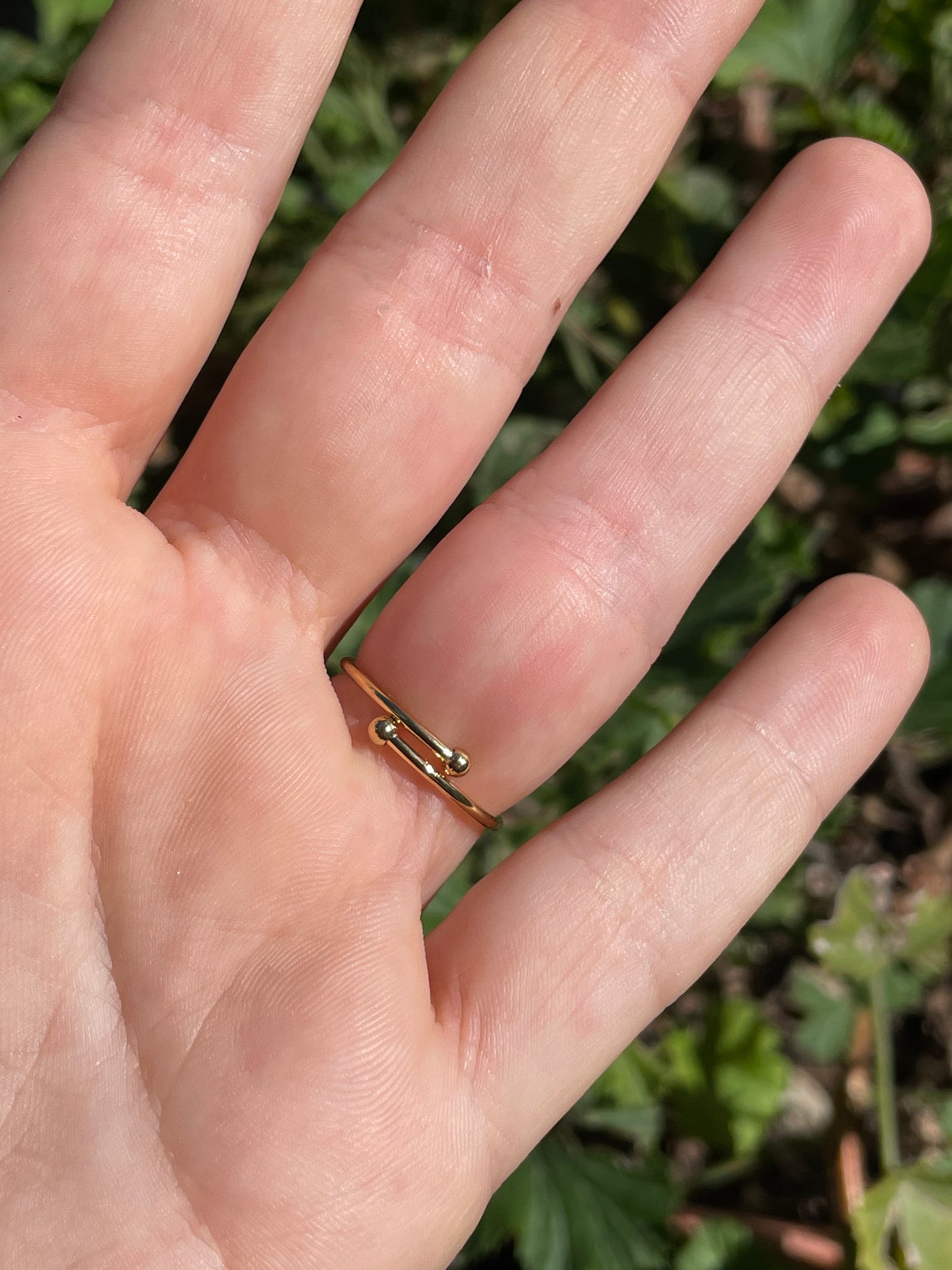 Anello con cuore perlato in 2 colori