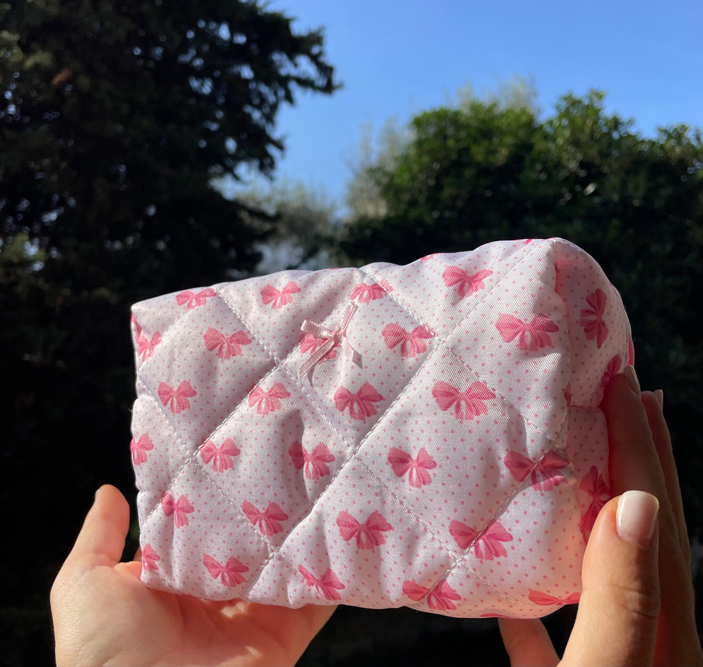Beauty case fiocchi e pois