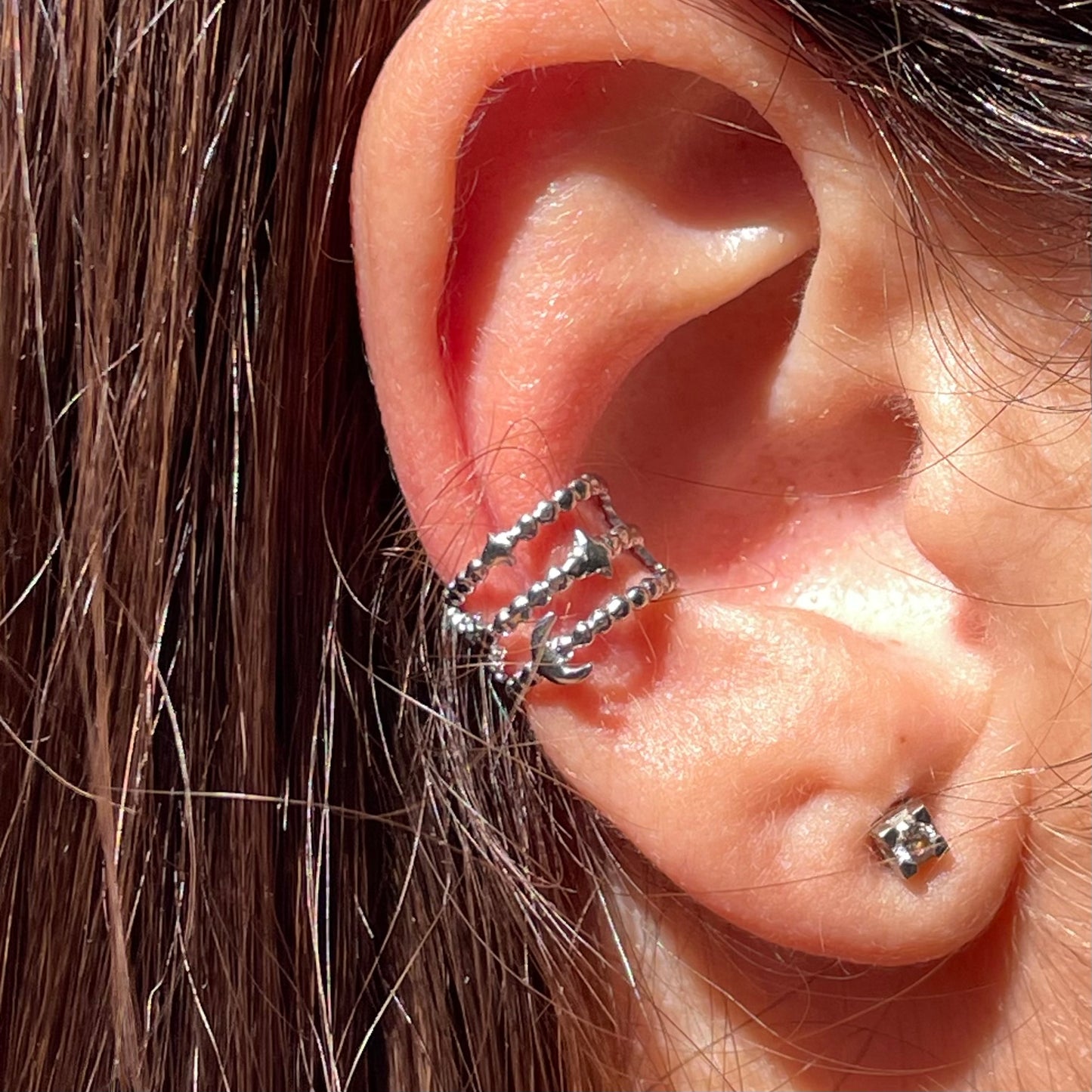 Ear cuff stelle, sole e luna in 2 colori
