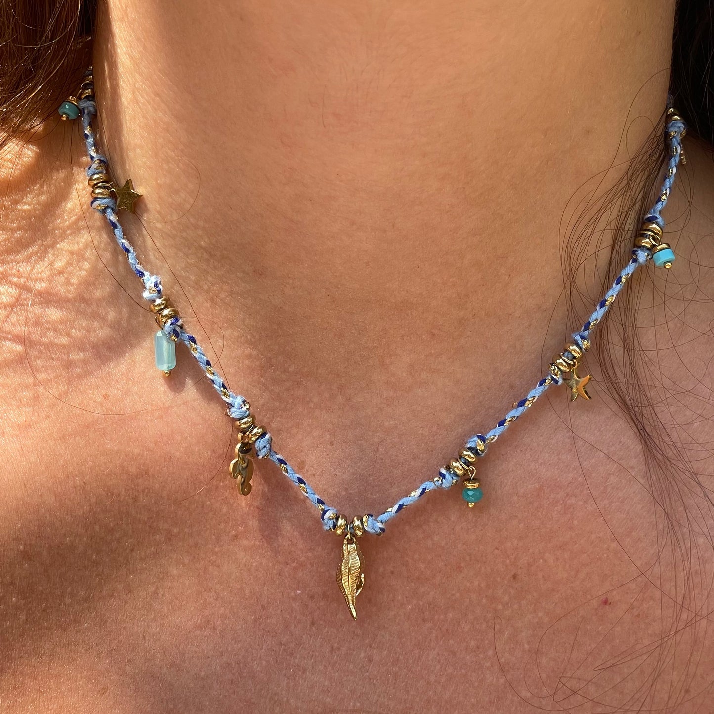 Collana conchiglia di luce in 4 colori