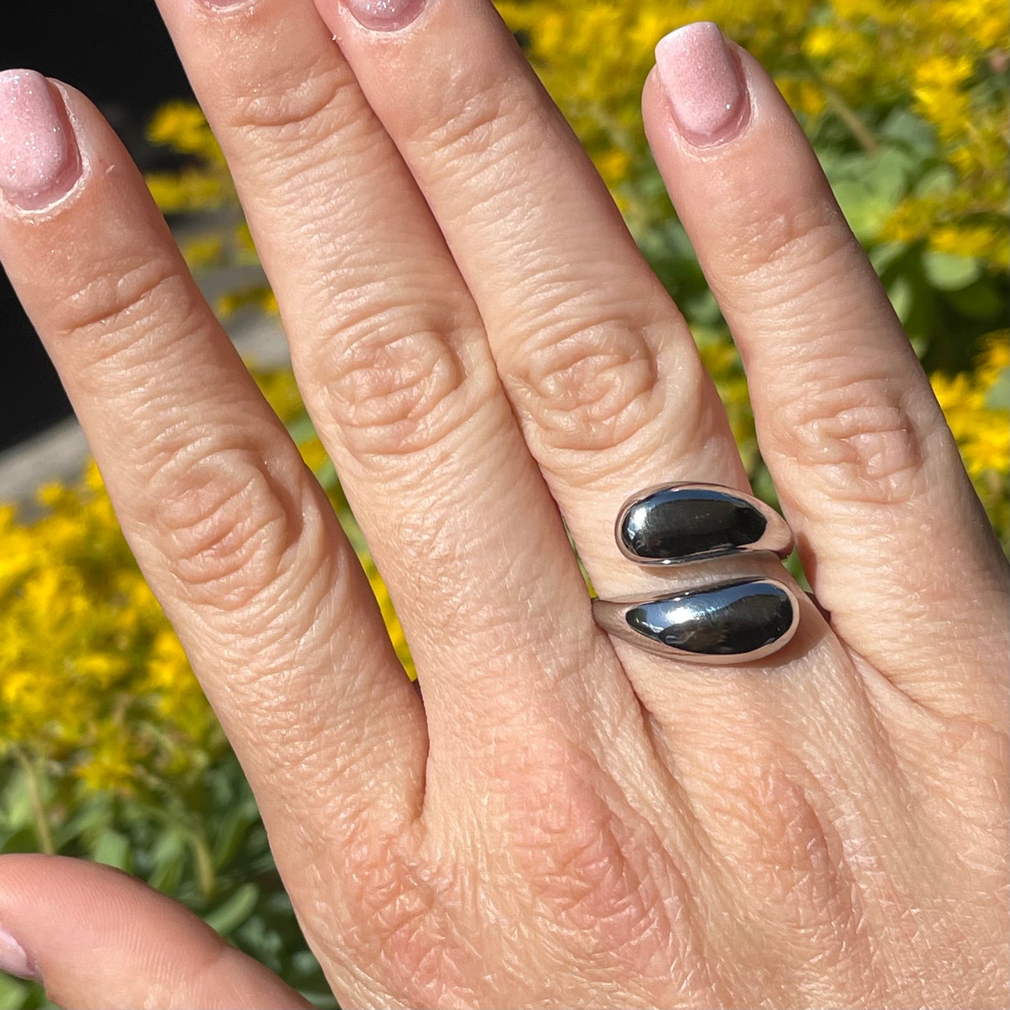 Anello doppia goccia in 3 colori