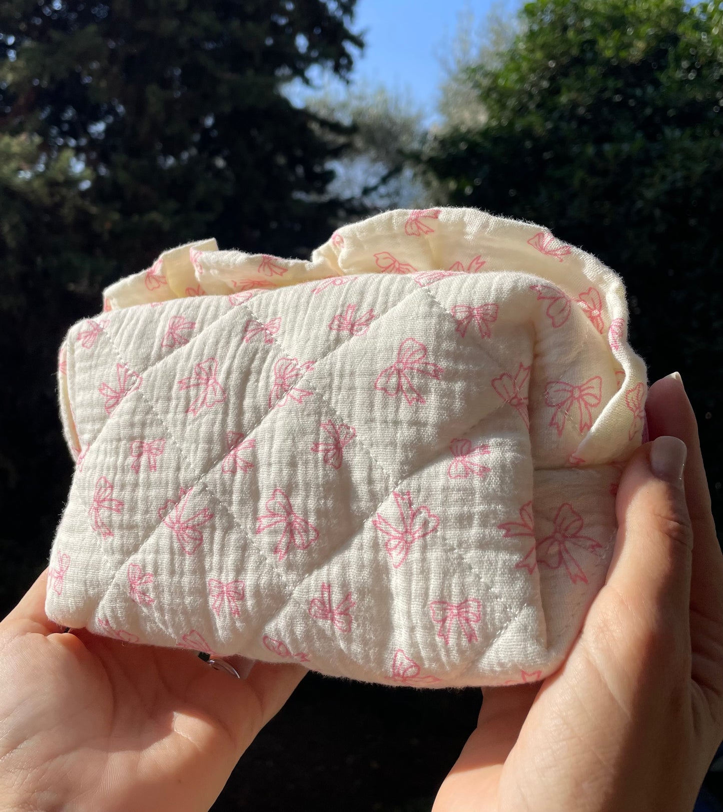 Beauty case fiocchi e merletto
