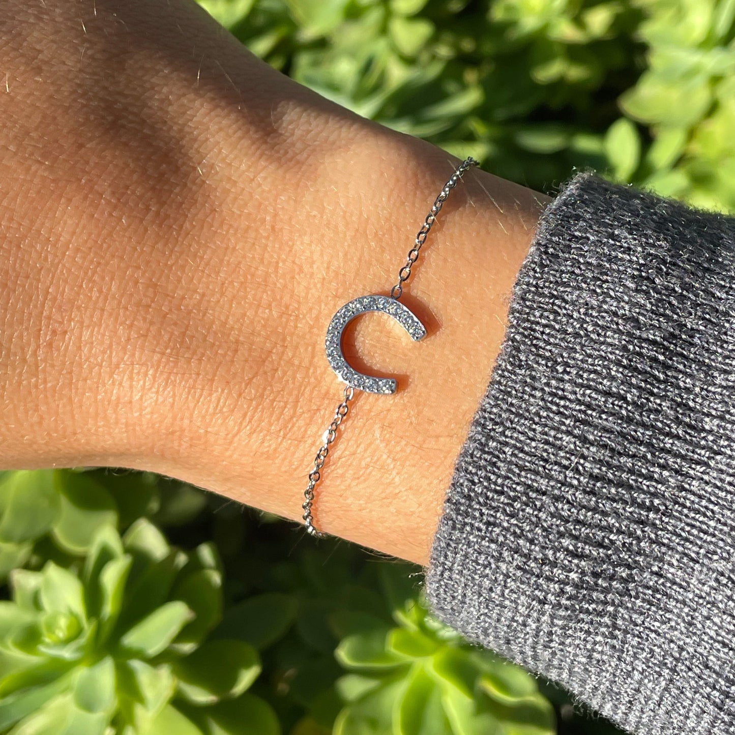 Bracciale ferro di cavallo in 2 colori