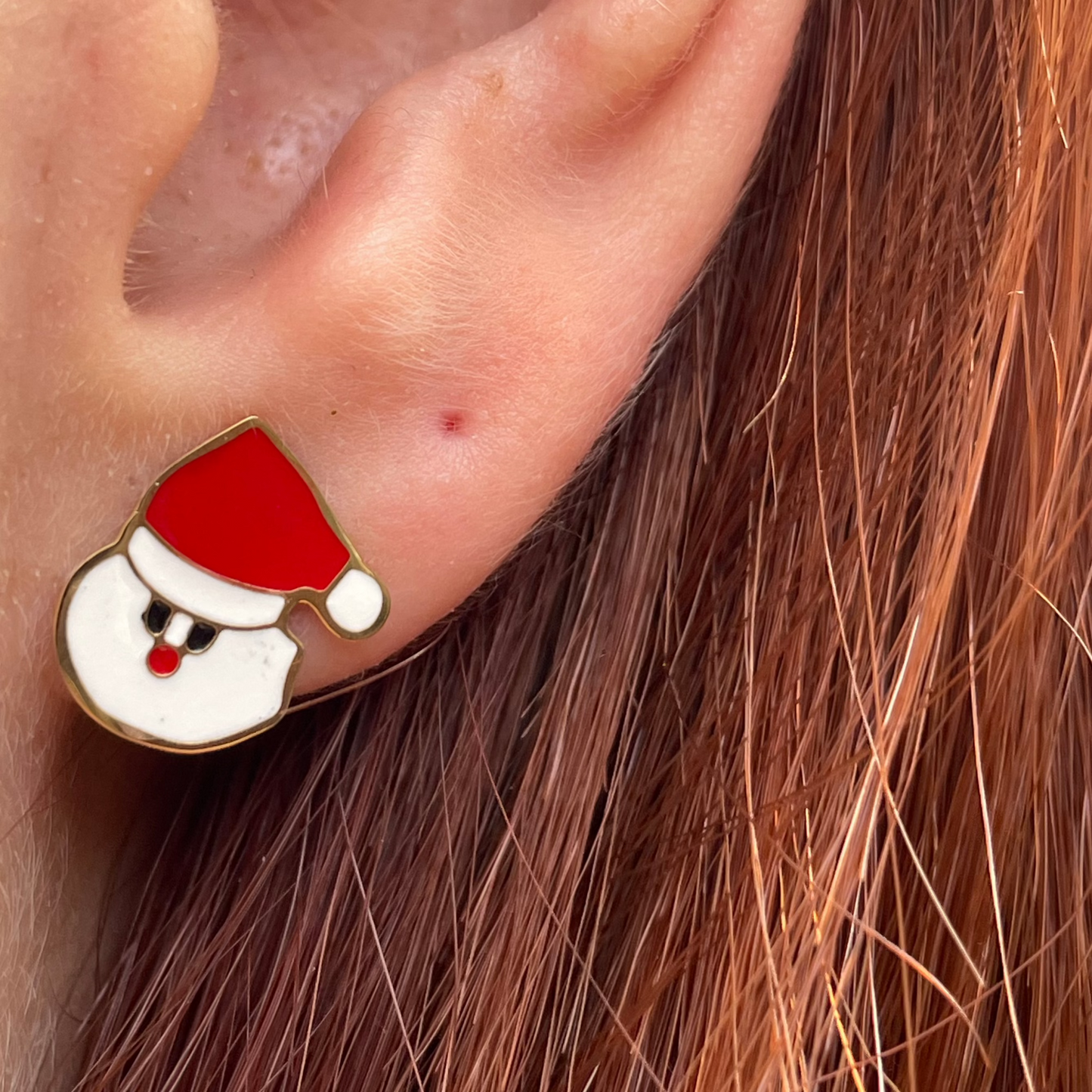 Orecchino babbo Natale