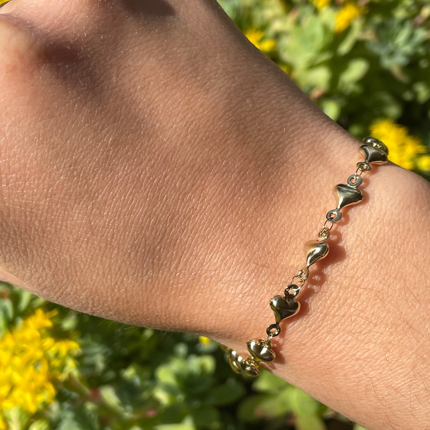 Bracciale cuori sonagli in 2 colori