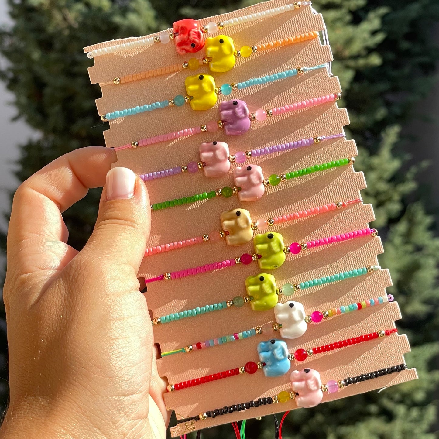 Bracciale elefantino in 12 colori