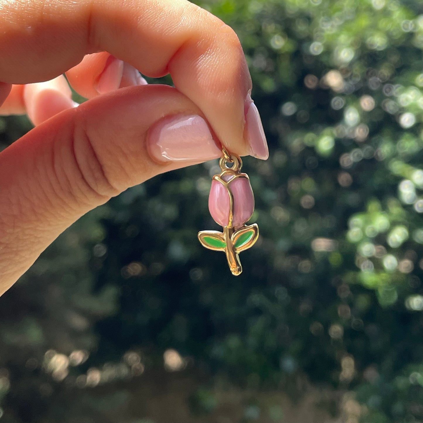 Charm Tulipano sbocciato in 2 colori