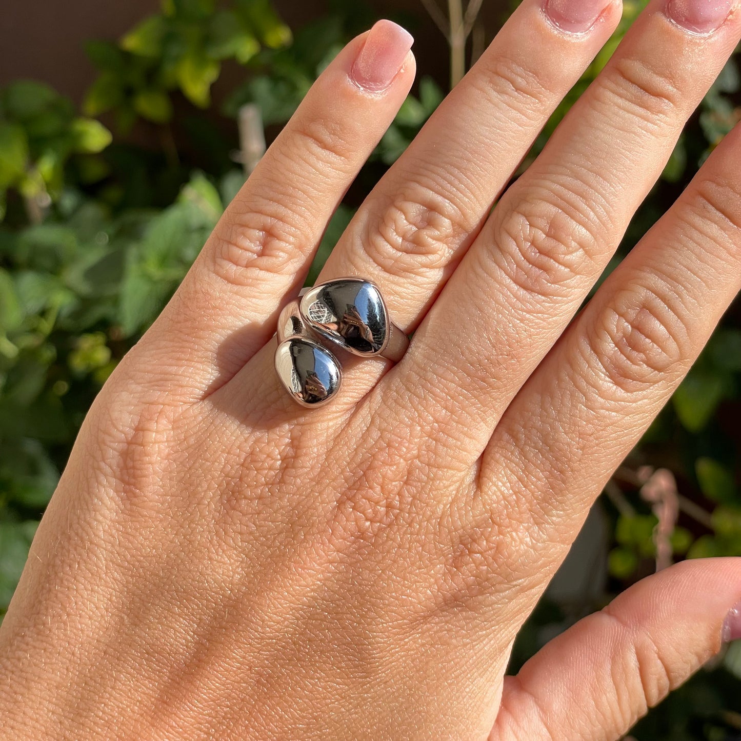 Anello bold doppio in 3 colori