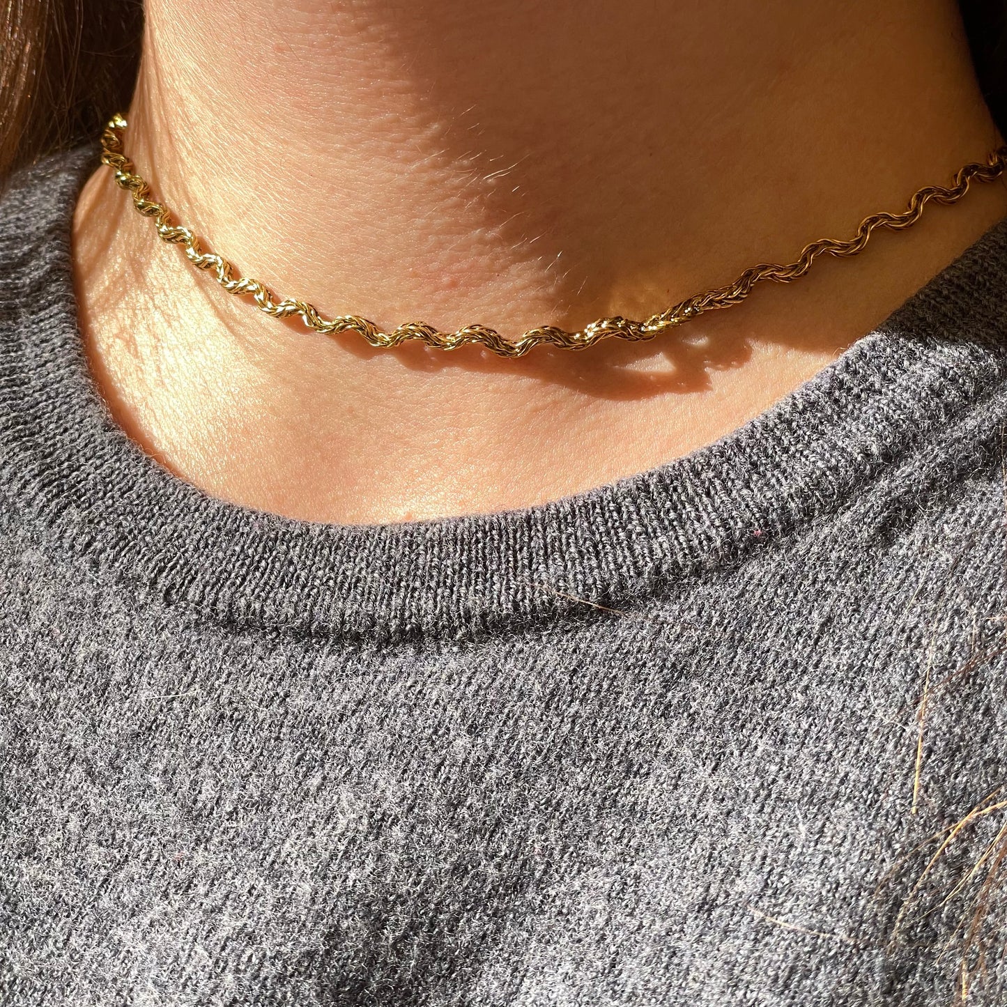 Collana ondulata in 2 colori