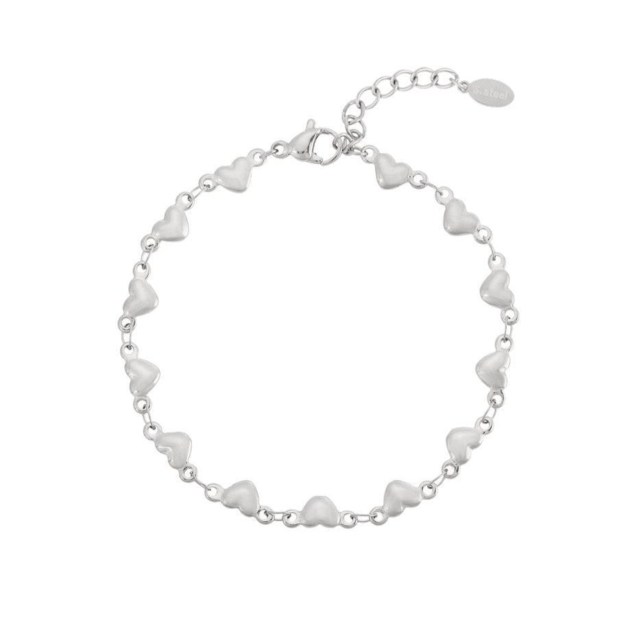 Bracciale cuori in 2 colori