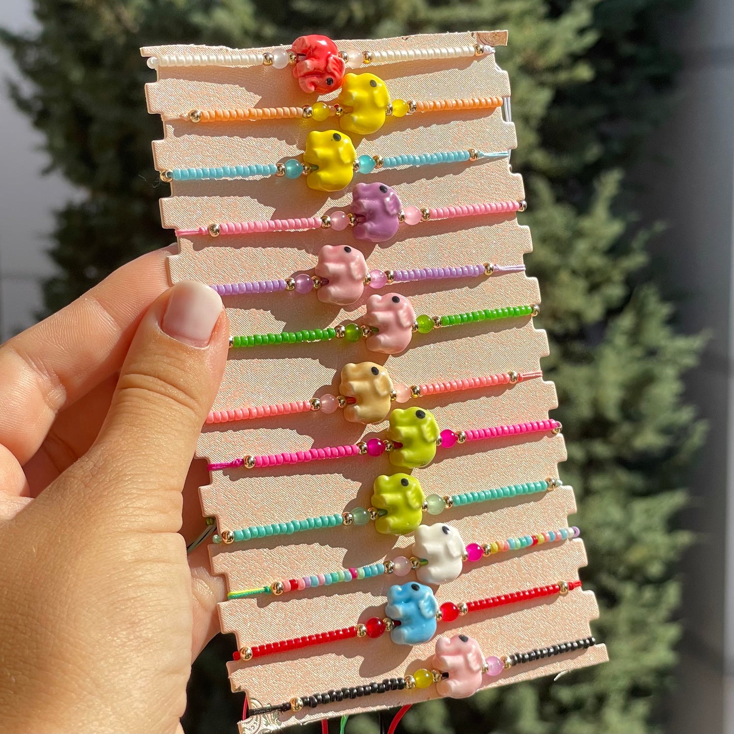 Bracciale elefantino in 12 colori