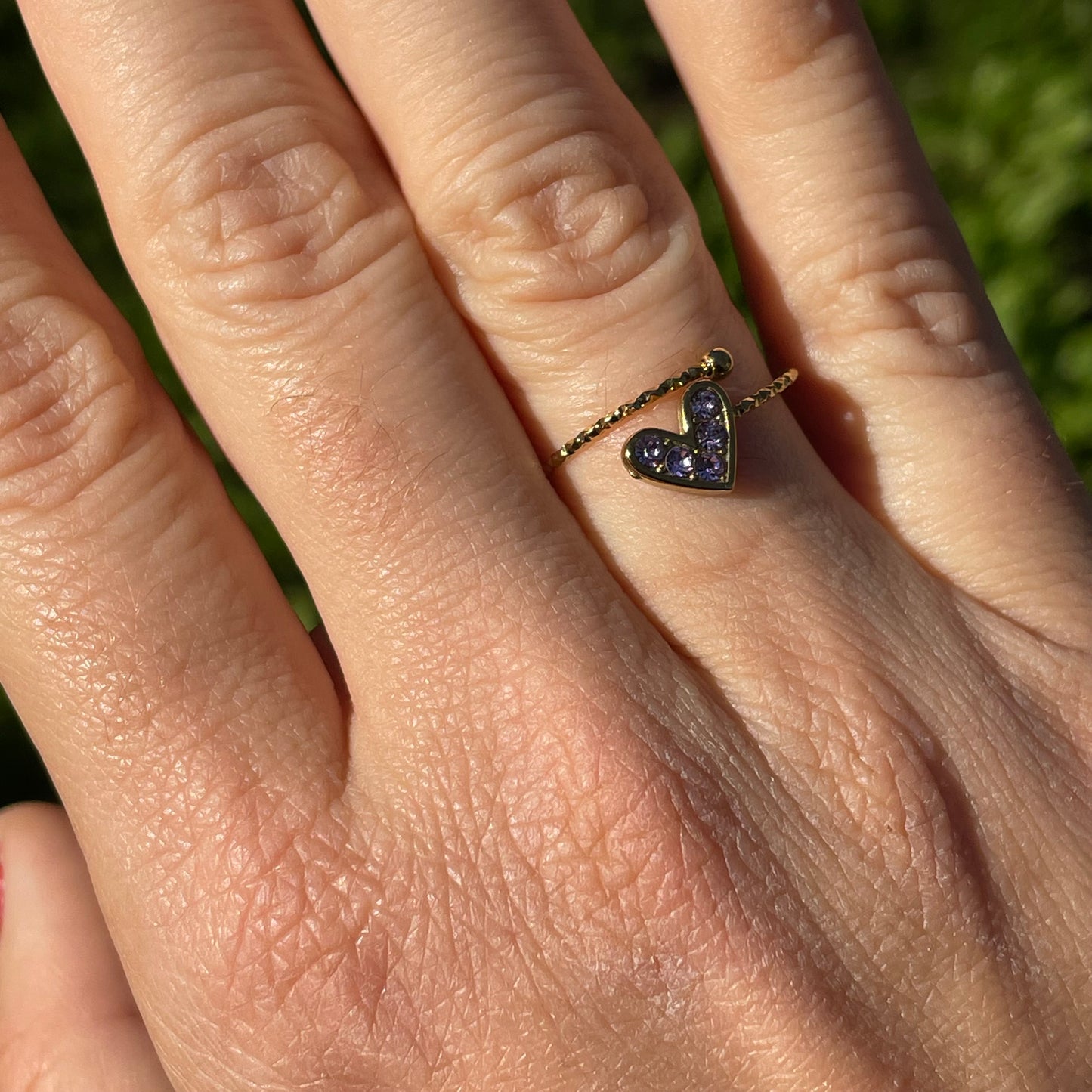 Anello cuore in 2 colori