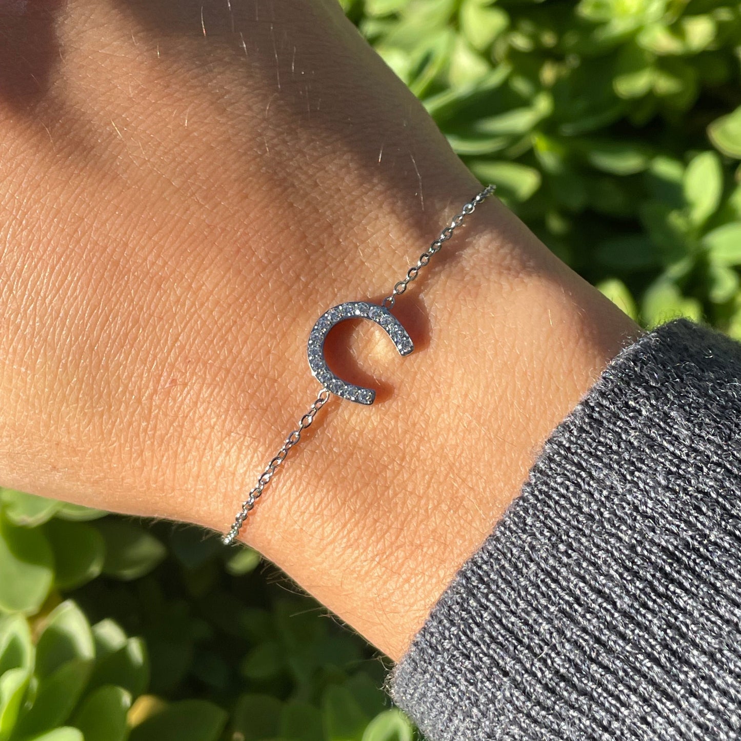 Bracciale ferro di cavallo in 2 colori