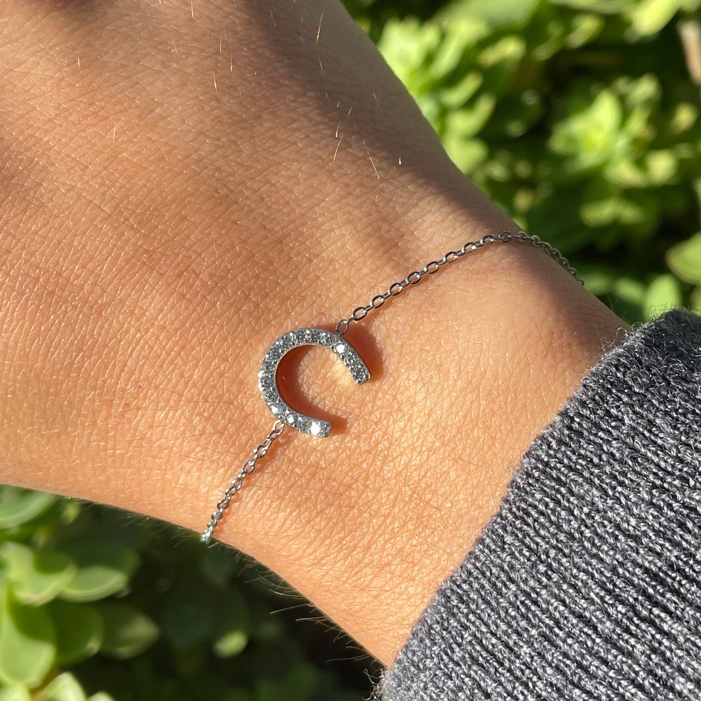 Bracciale ferro di cavallo in 2 colori