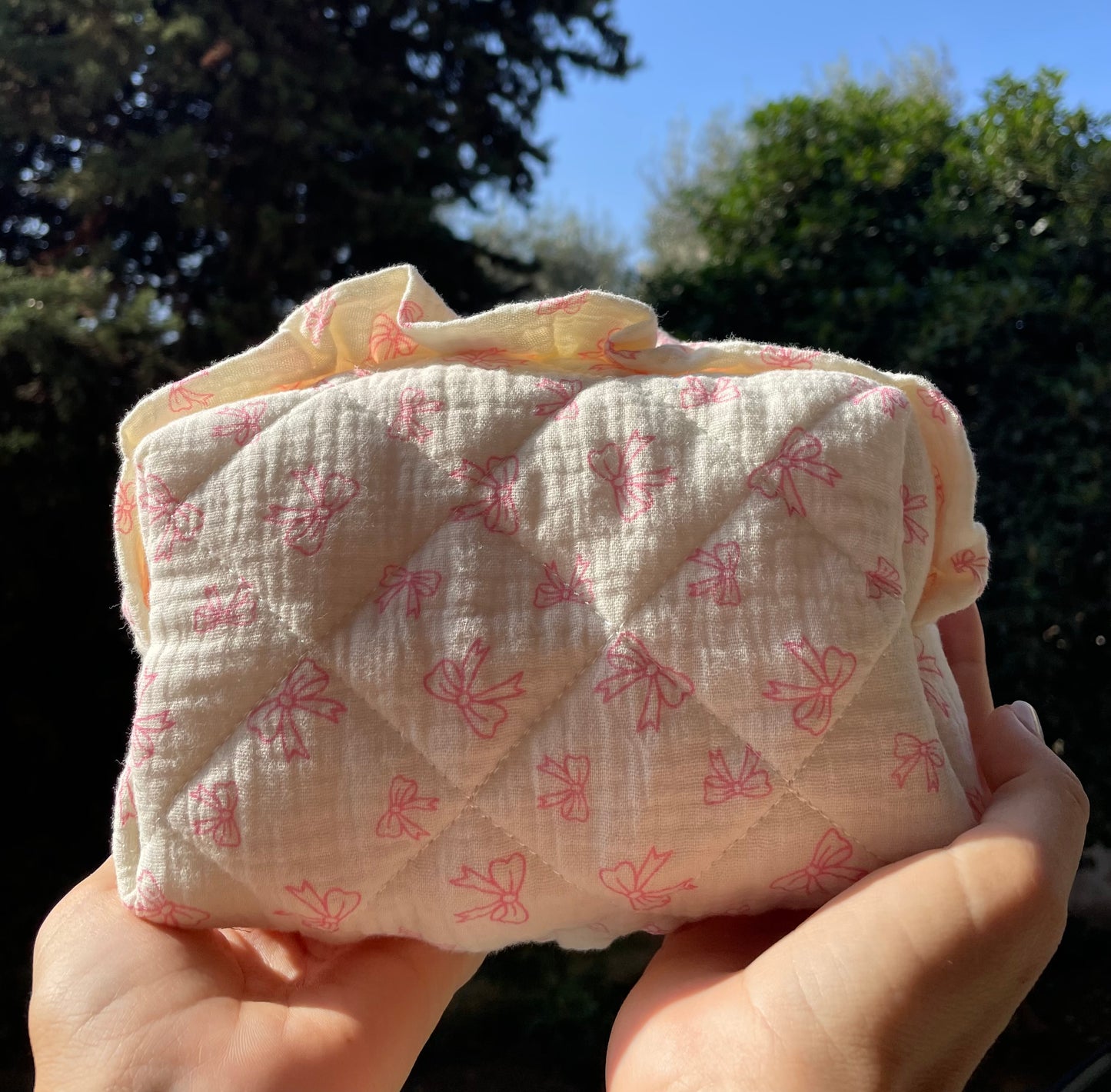 Beauty case fiocchi e merletto