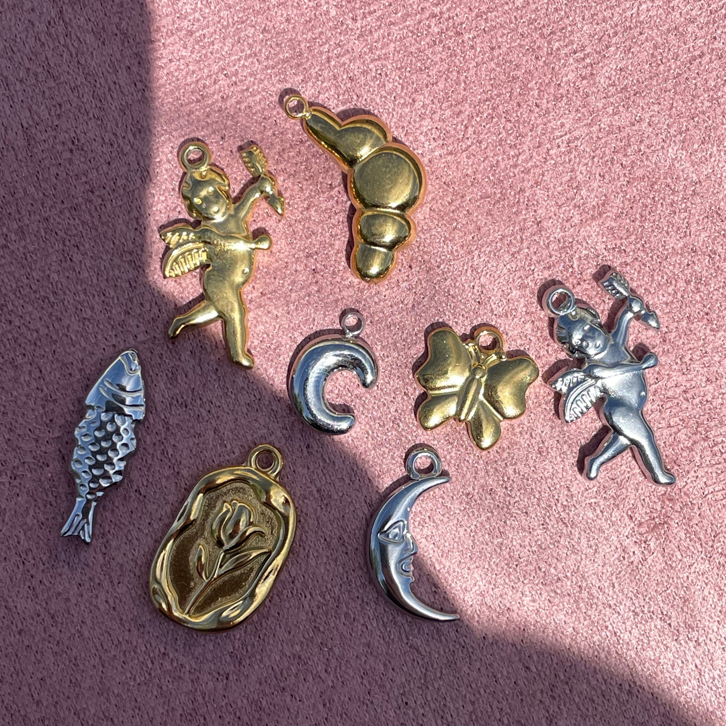 Charm Luna crescente in 2 colori