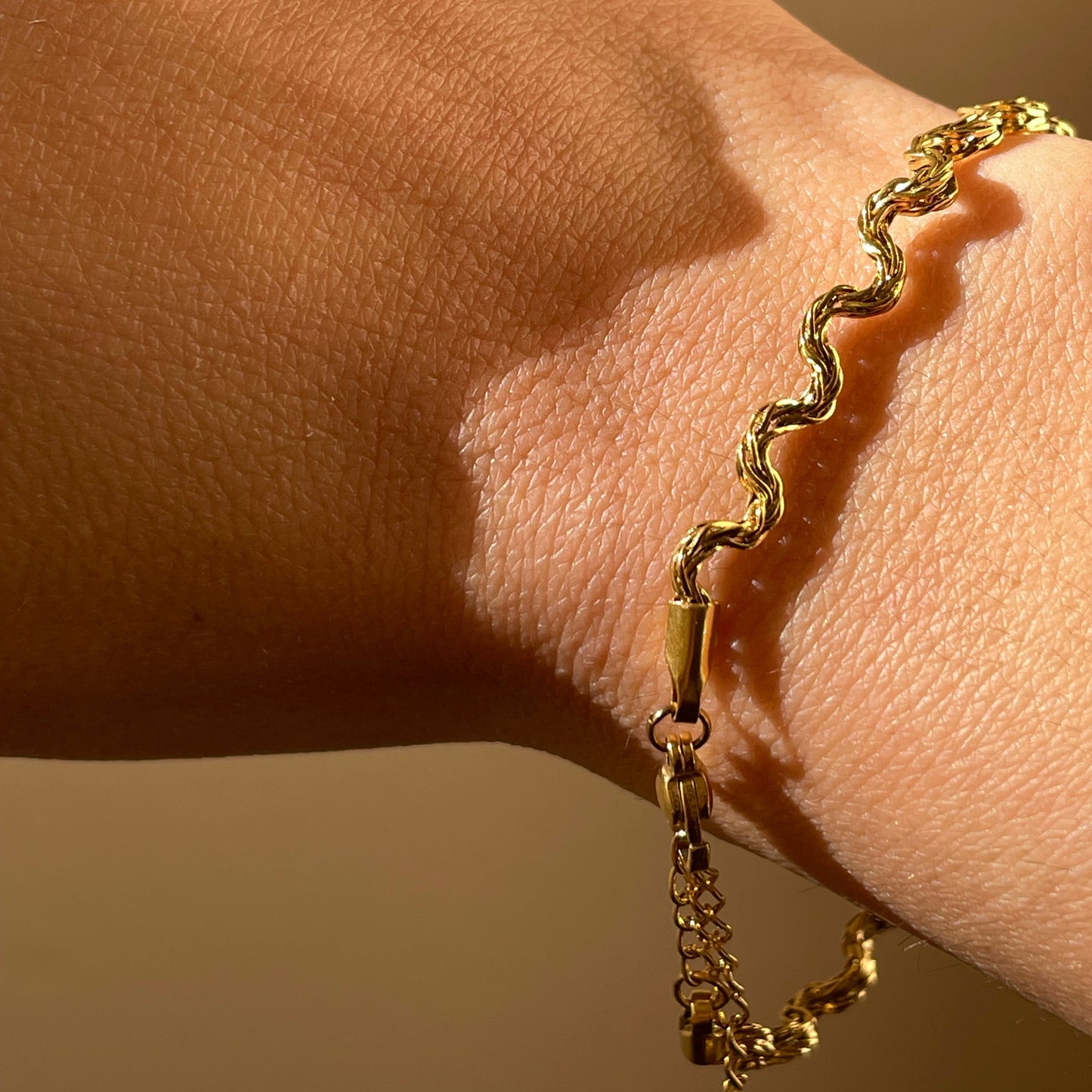 Bracciale ondulato in 2 colori