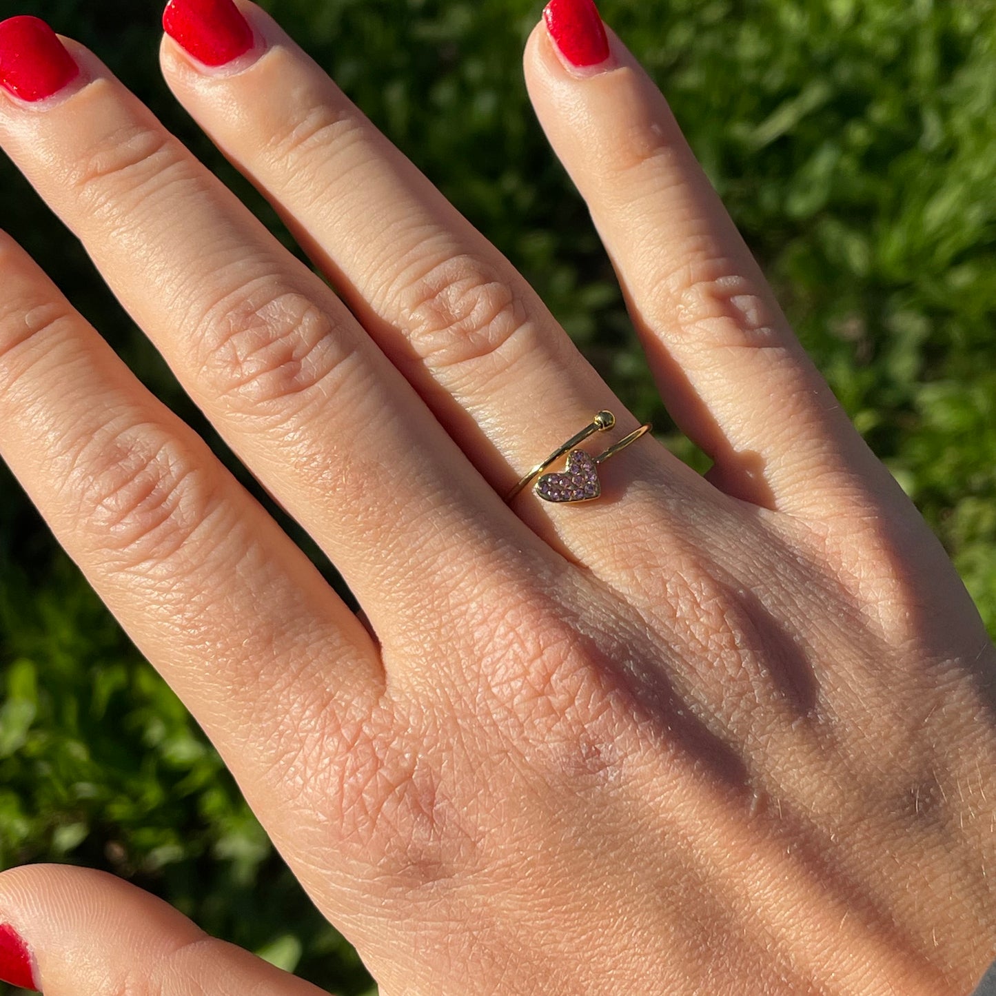Anello cuore in 2 colori