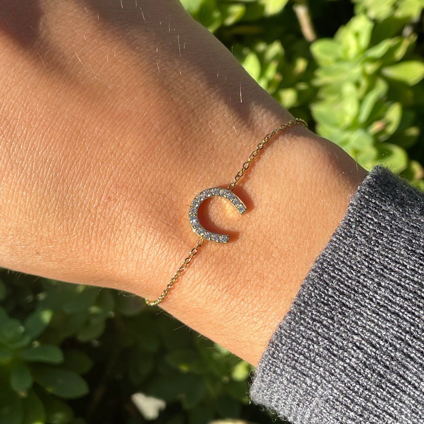 Bracciale ferro di cavallo in 2 colori