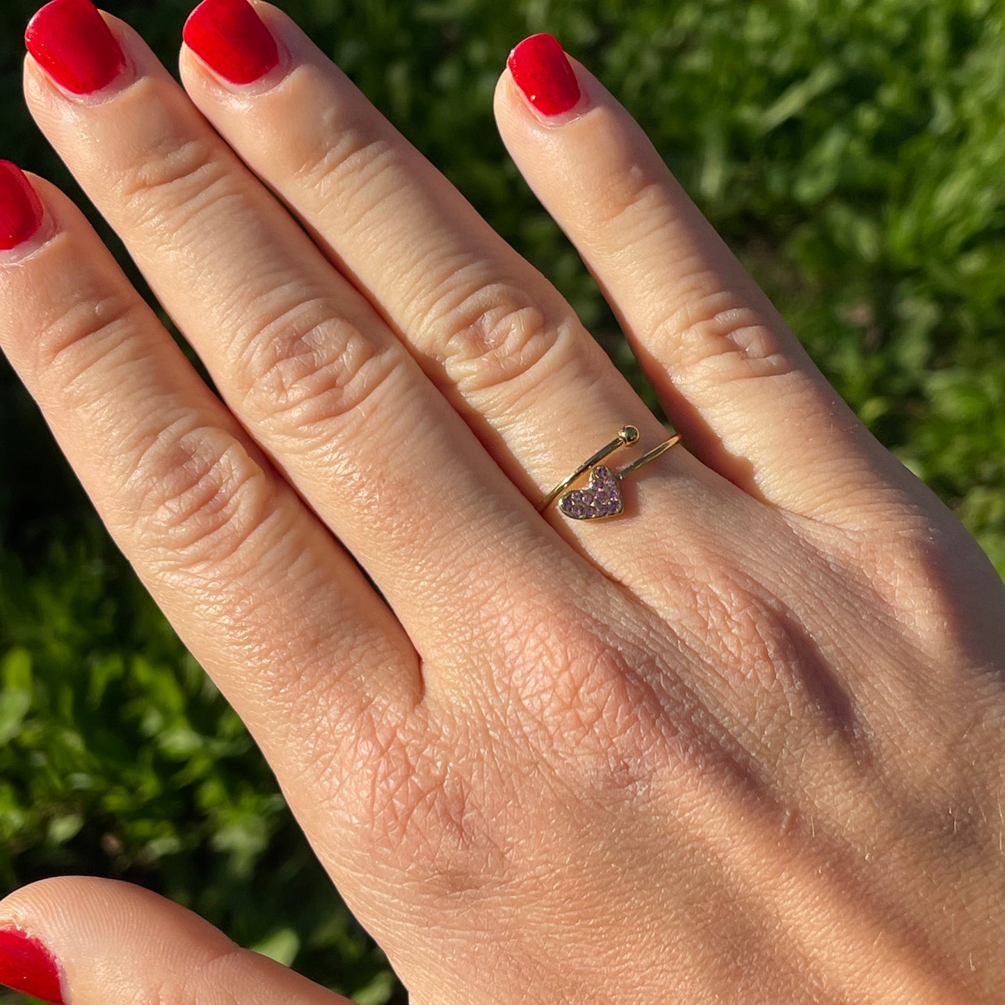 Anello cuore in 2 colori