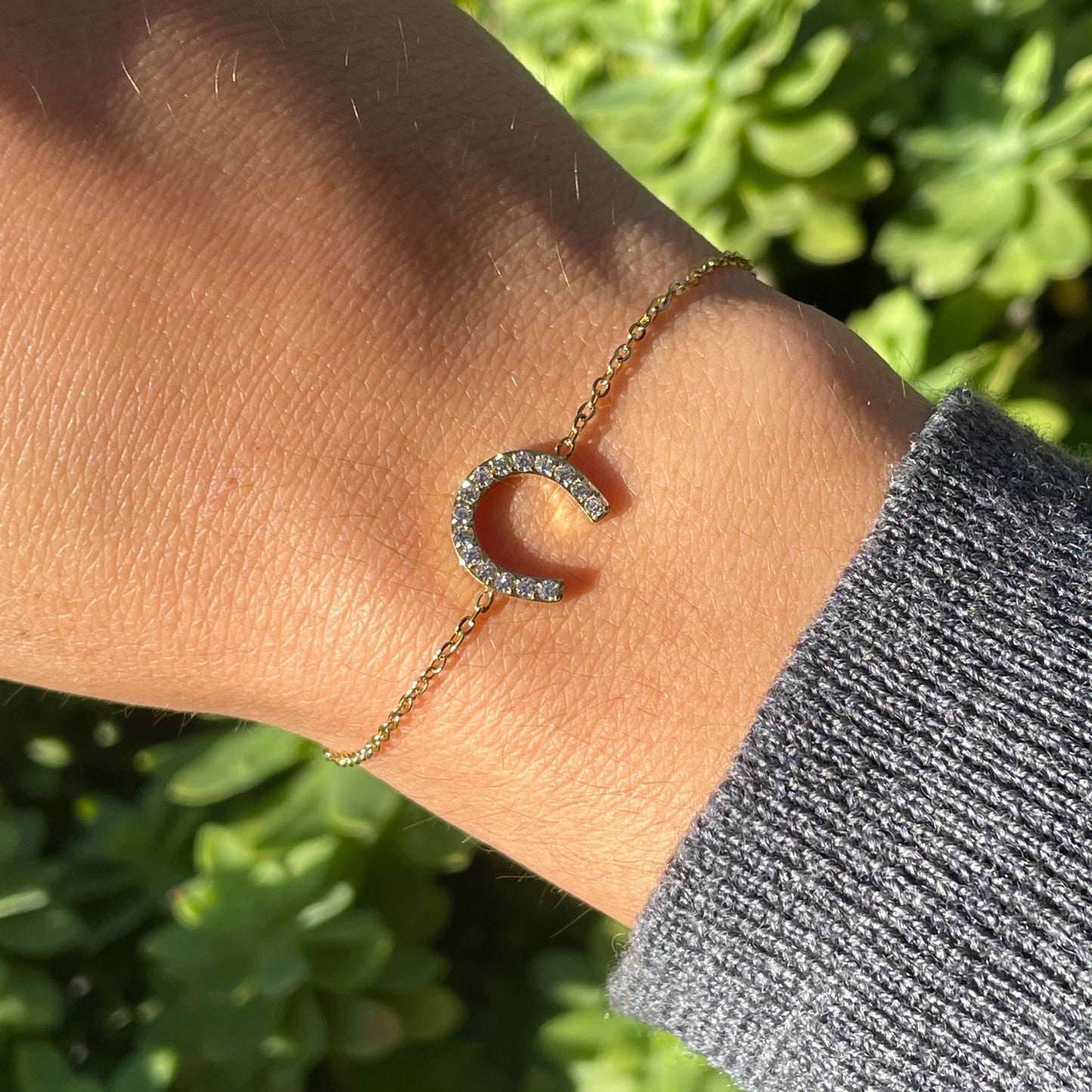 Bracciale ferro di cavallo in 2 colori