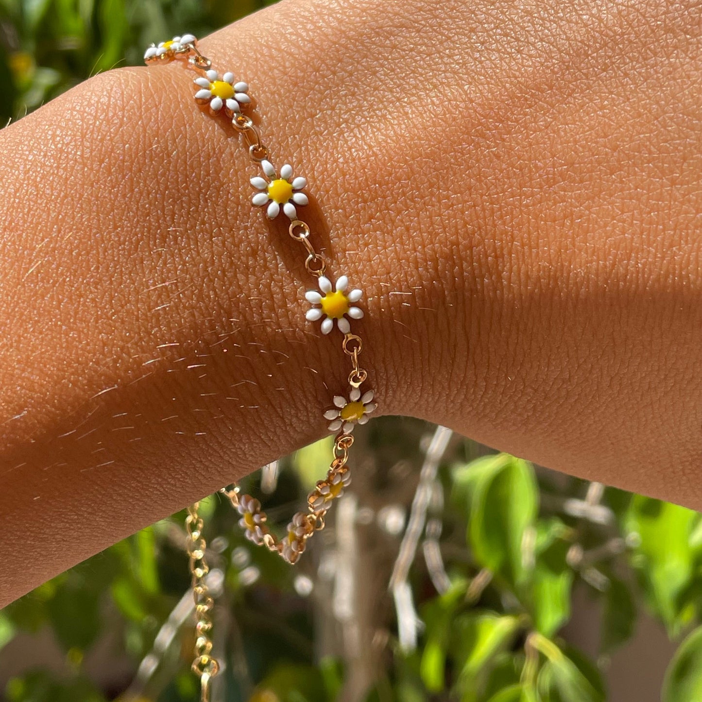 Bracciale con margherite in 9 colori