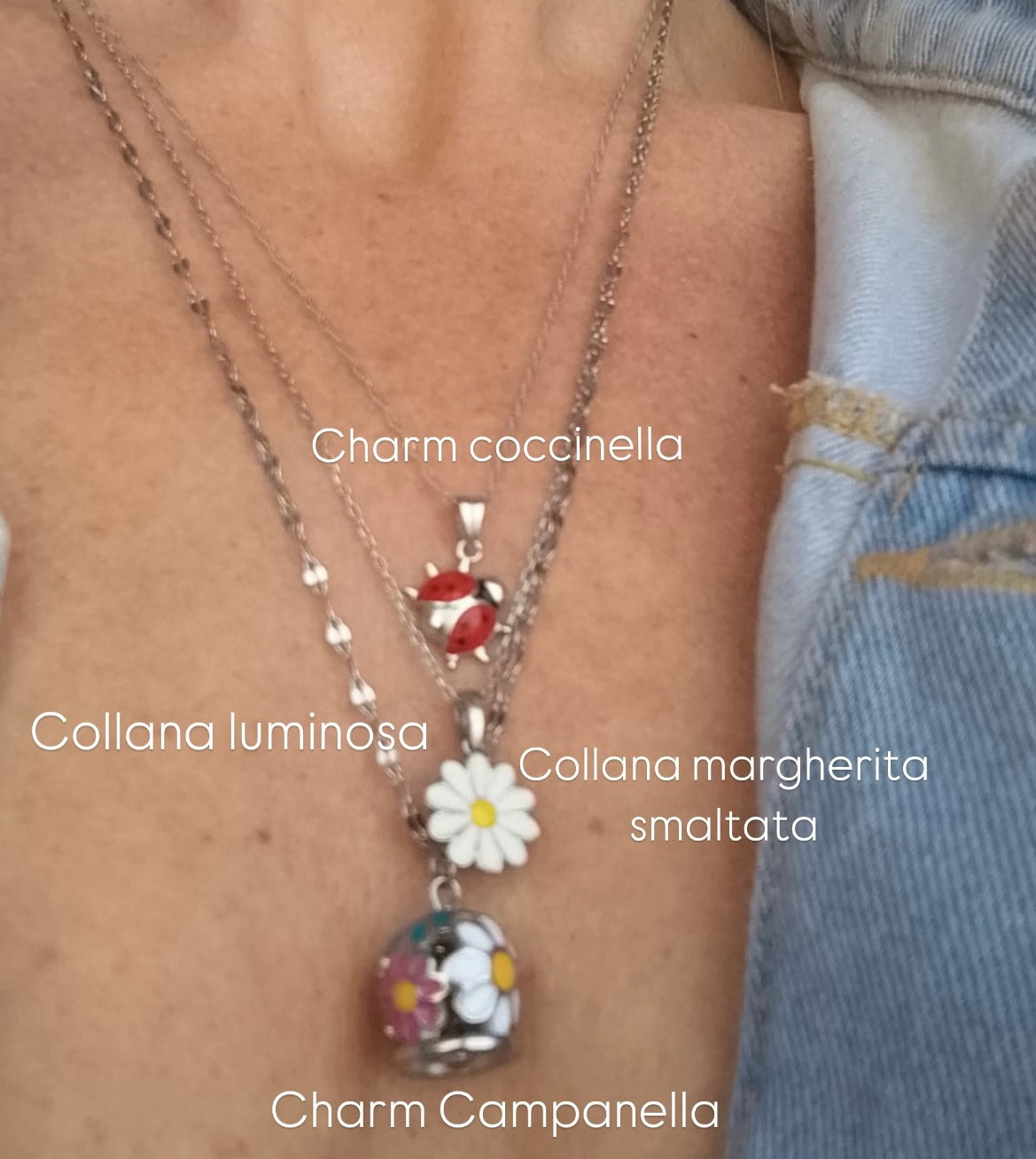 Charm Campanella floreale in 2 colori