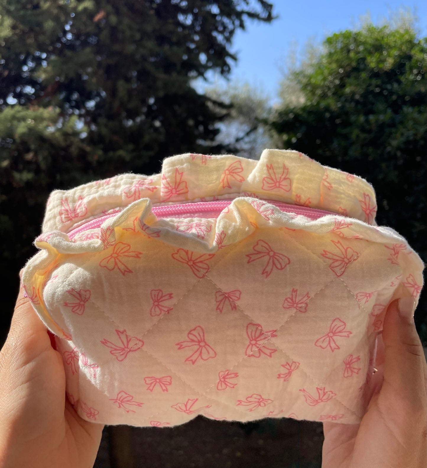 Beauty case fiocchi e merletto