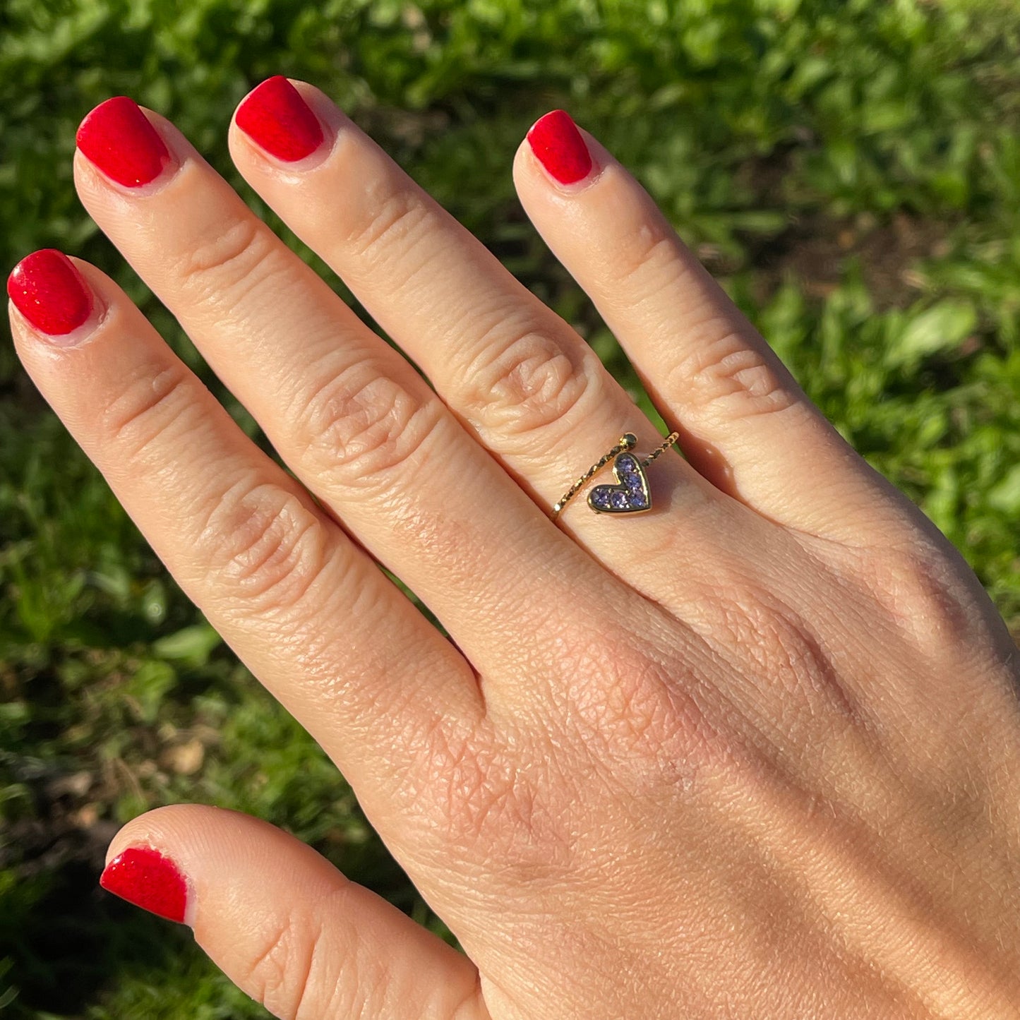 Anello cuore in 2 colori