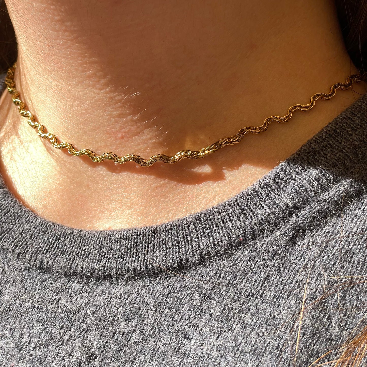 Collana ondulata in 2 colori
