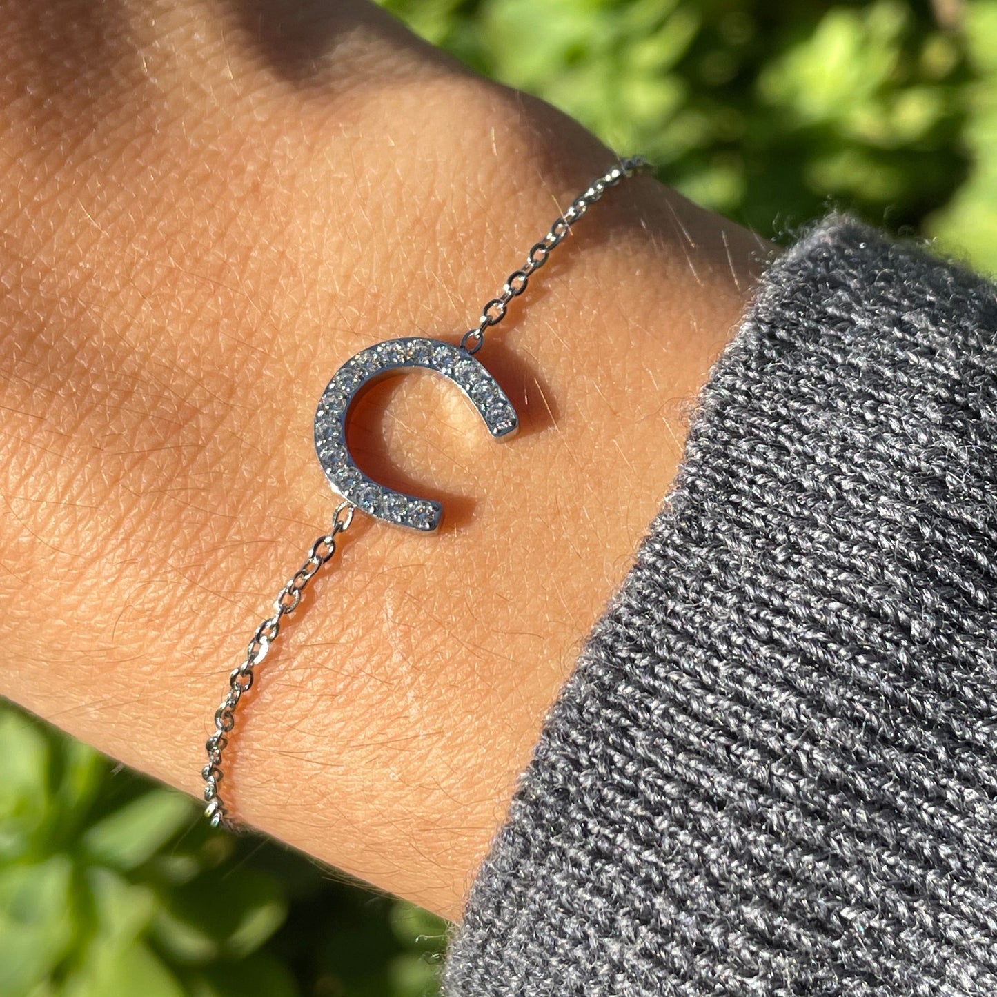 Bracciale ferro di cavallo in 2 colori