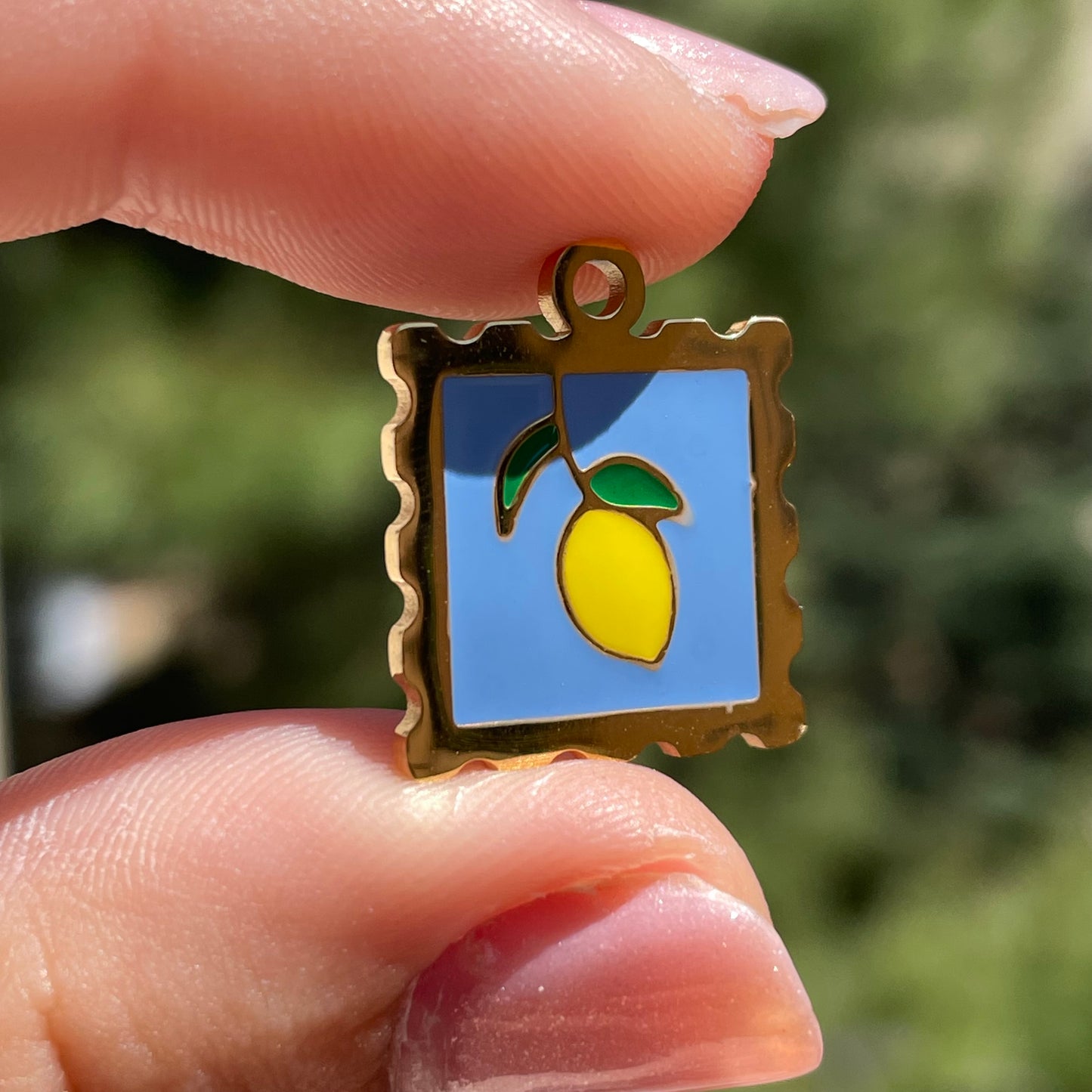 Charm quadretto con limone