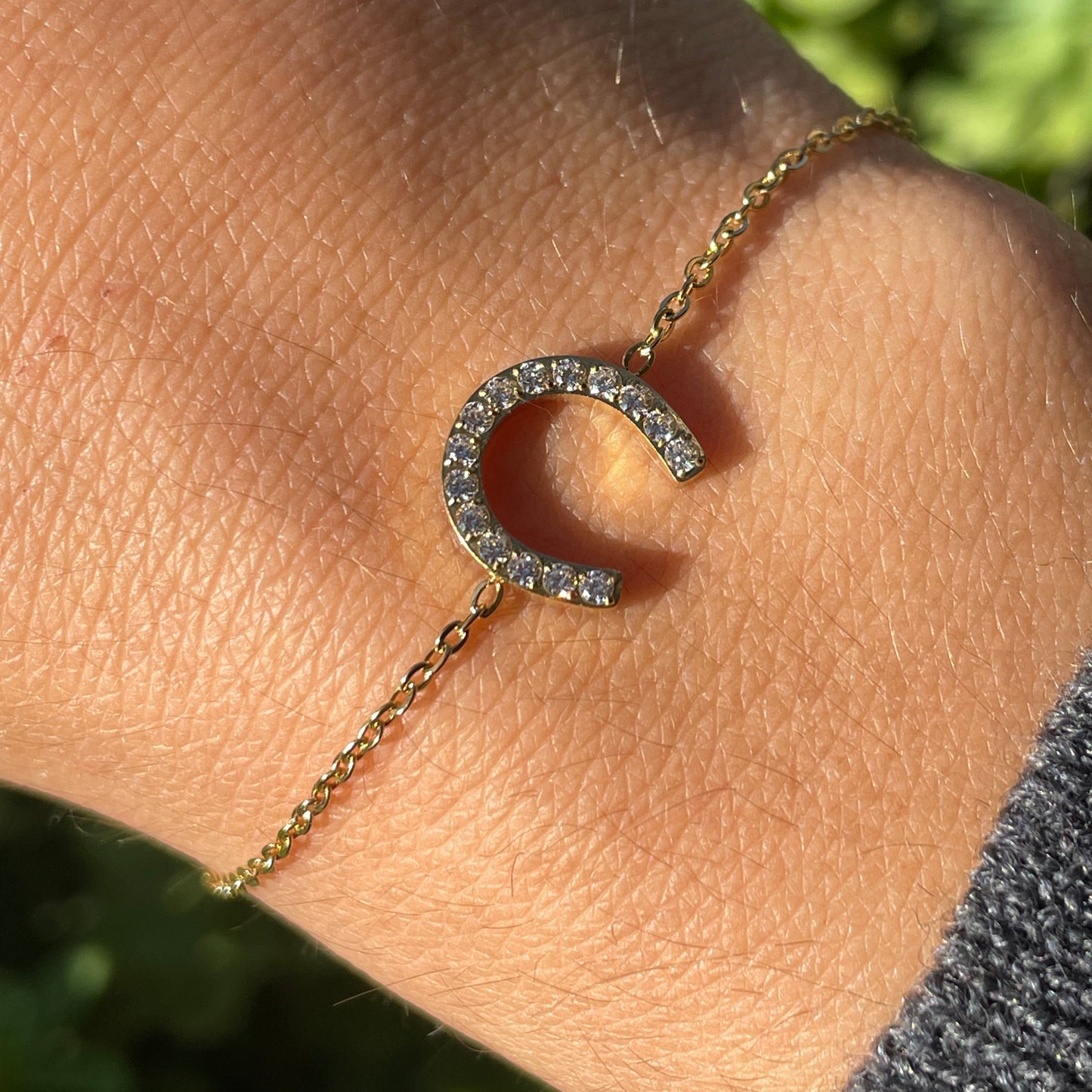 Bracciale ferro di cavallo in 2 colori