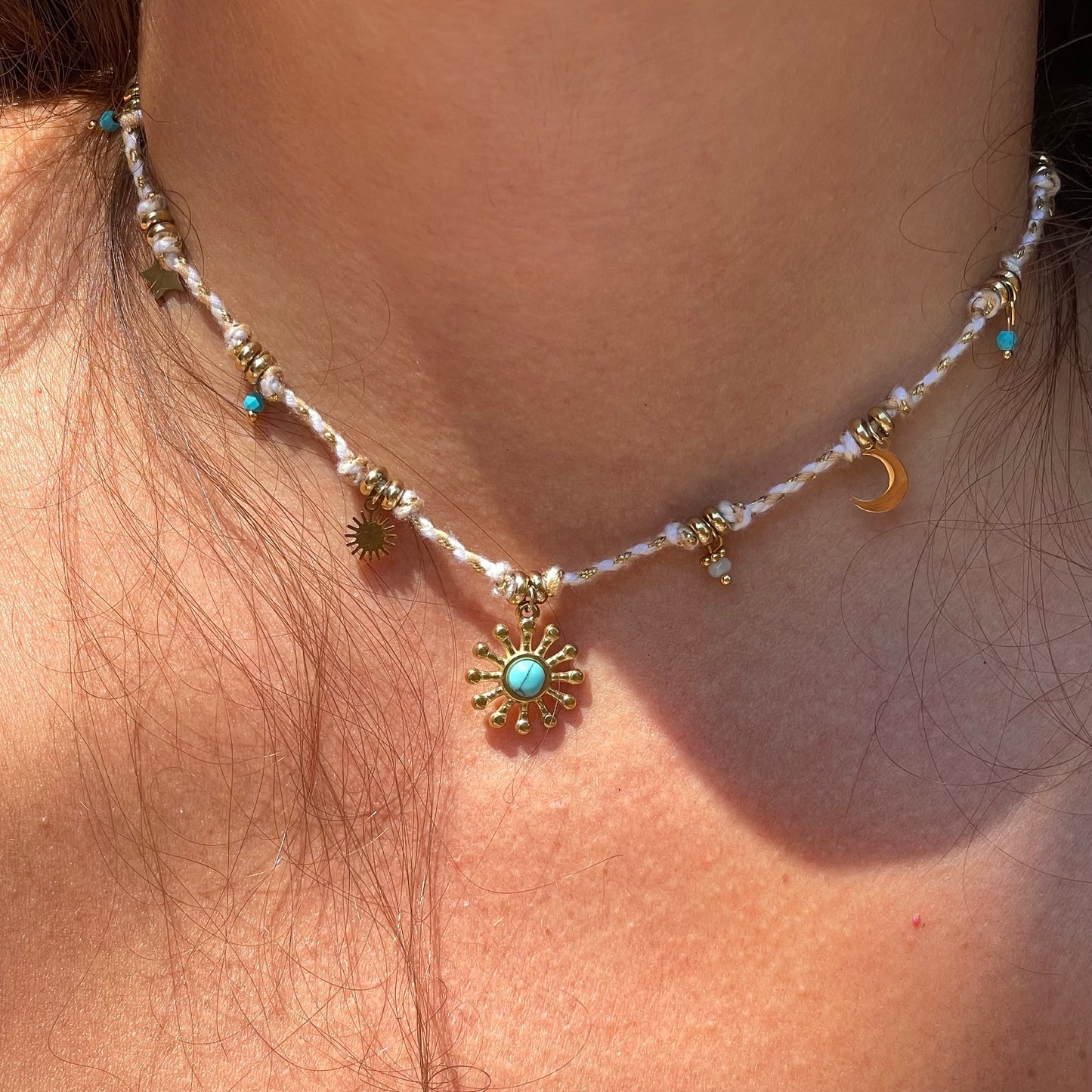 Collana sole marino in 4 colori