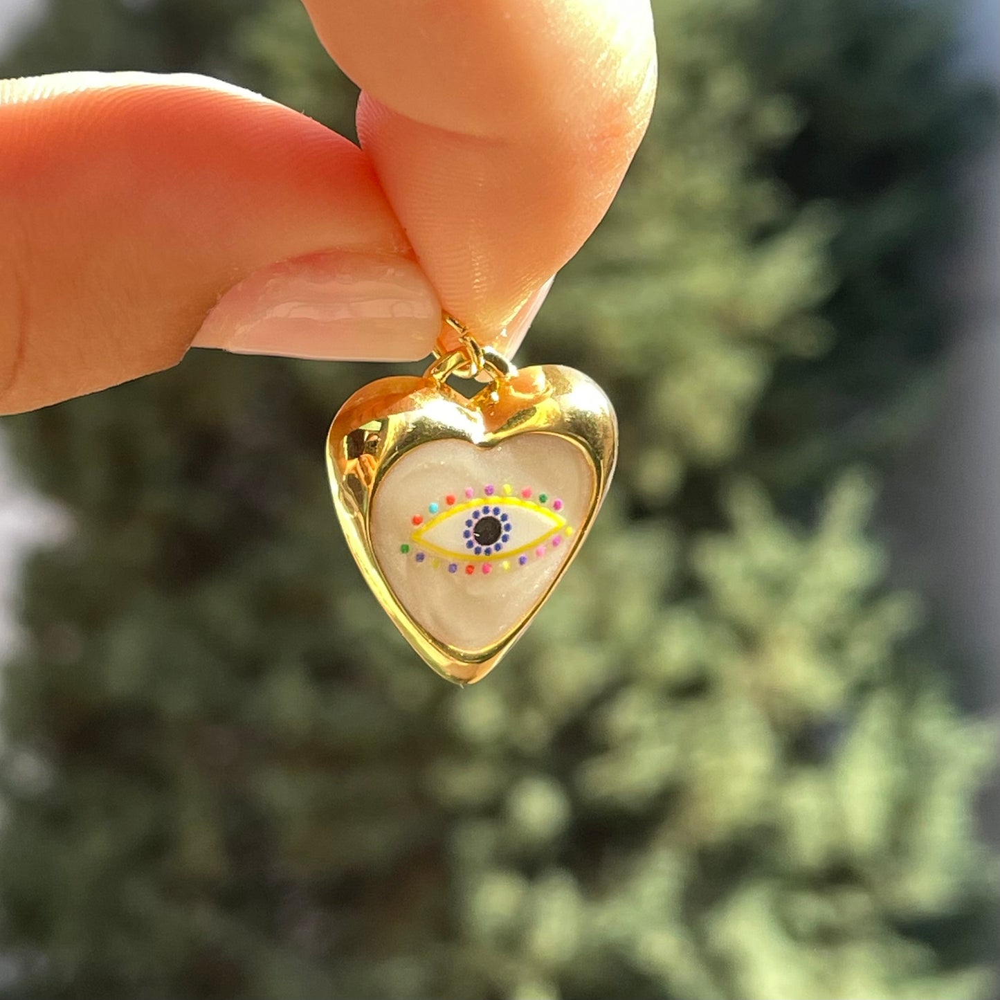 Charm cuore e occhio di Allah