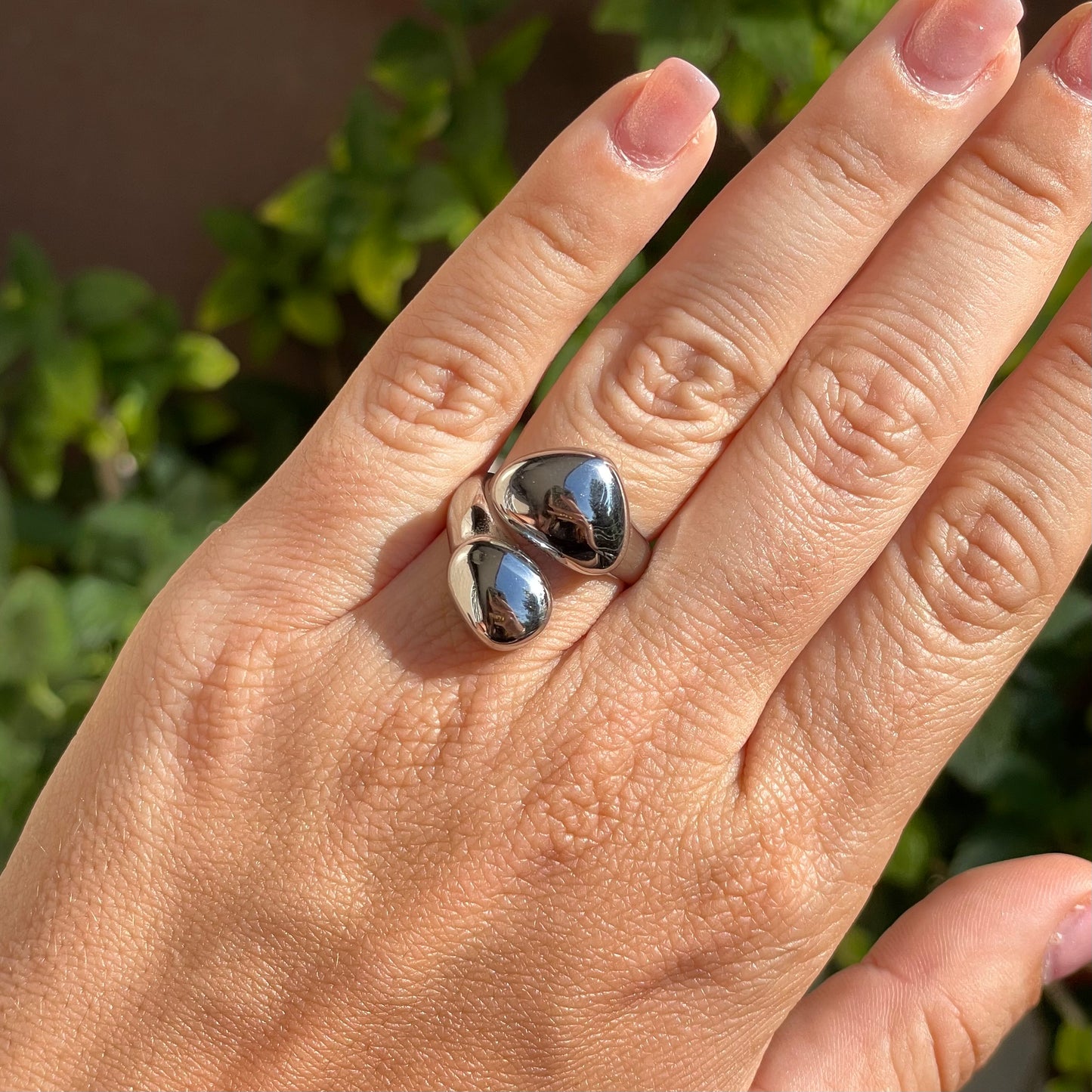 Anello bold doppio in 3 colori