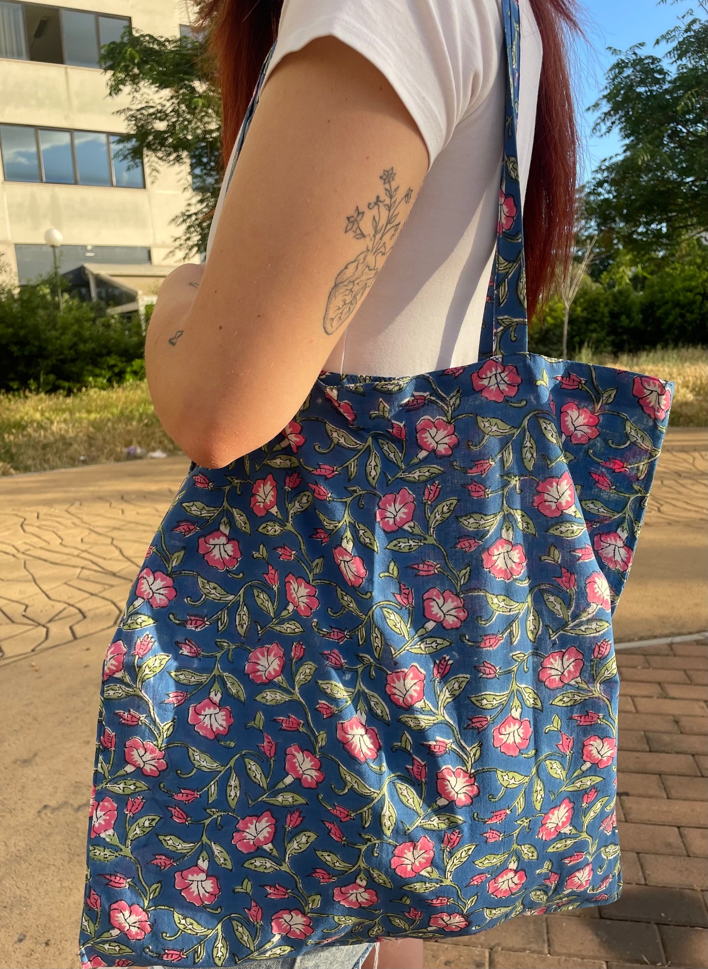 Tote Bag Spring Flowery in 12 colori
