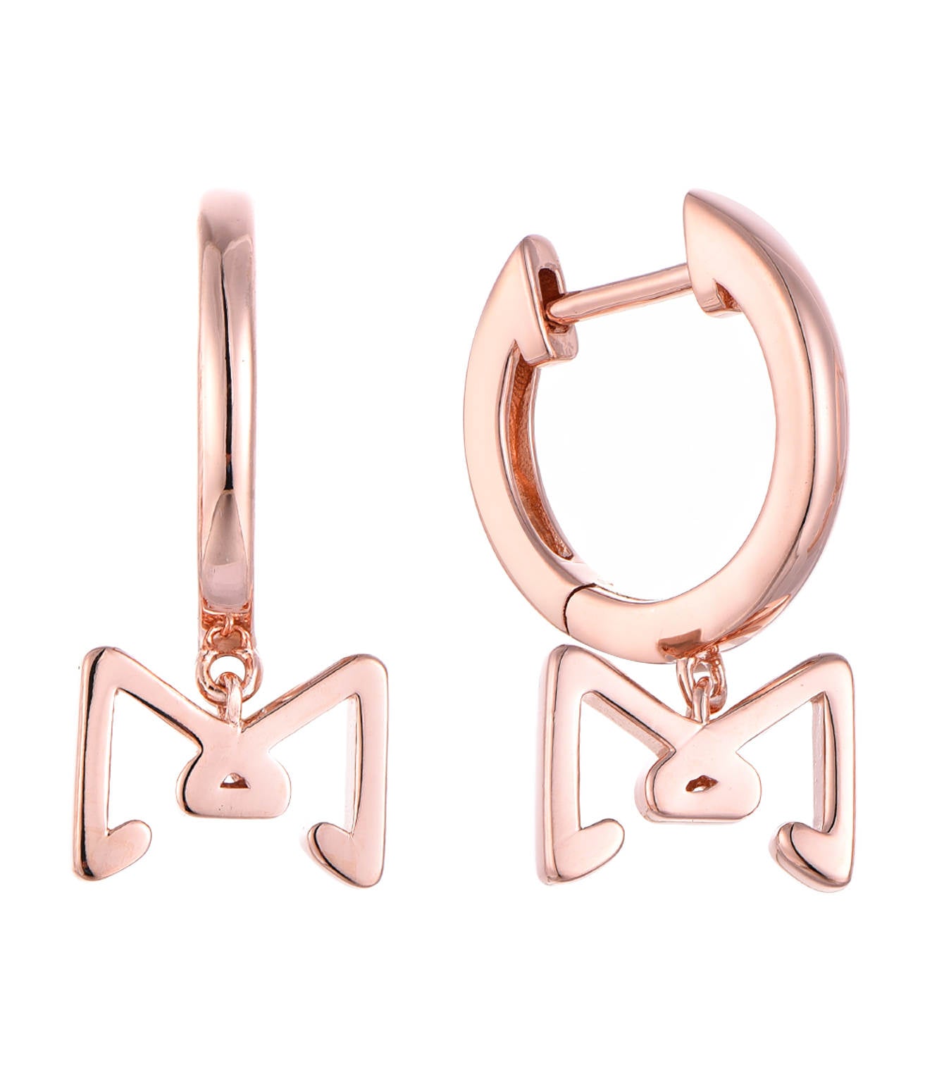 Orecchini Glowy Bow placcato oro rosa
