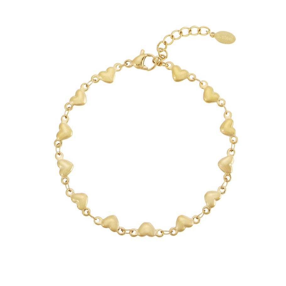 Bracciale cuori in 2 colori