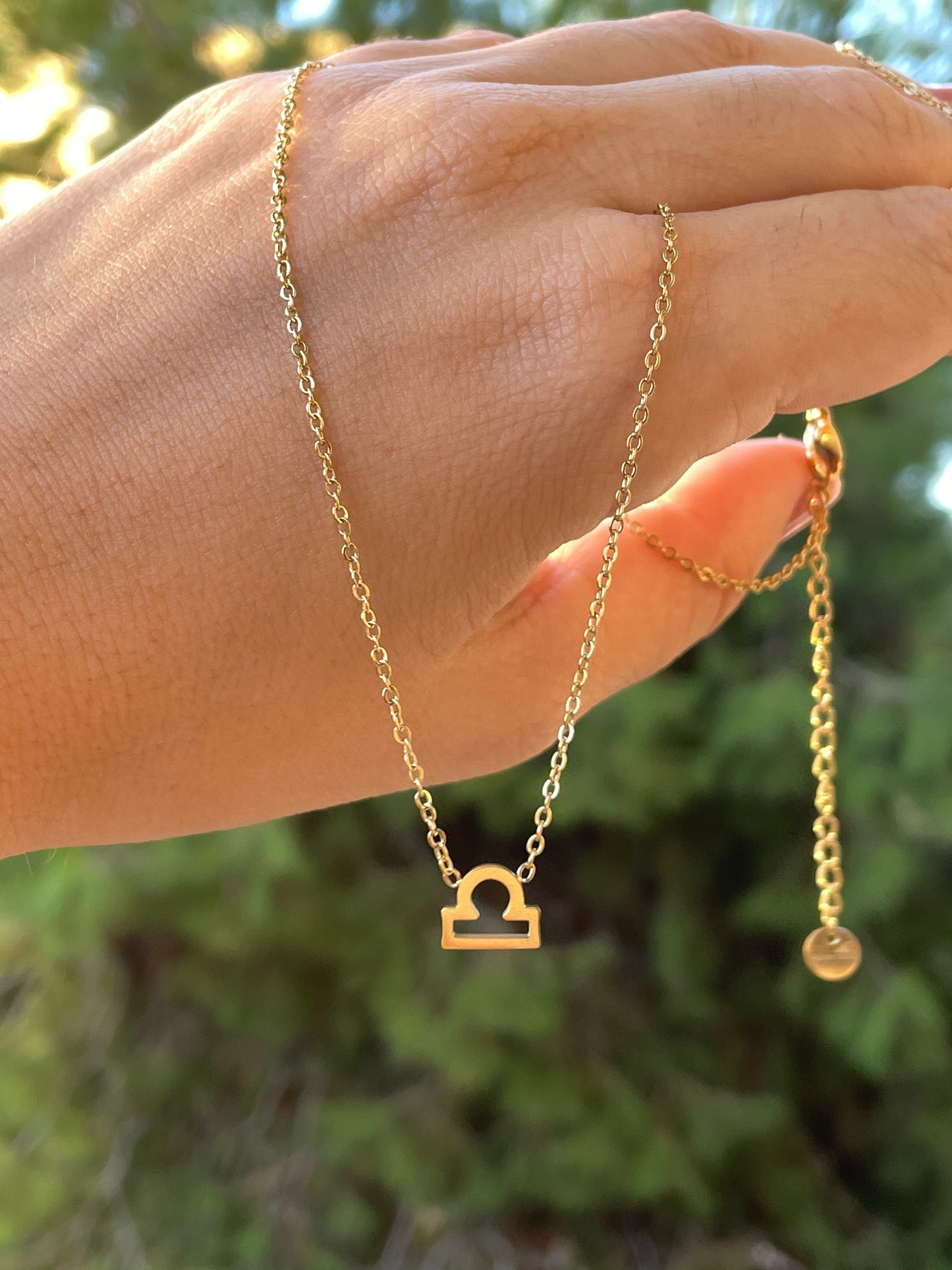 Collana con segno zodiacale in 2 colori