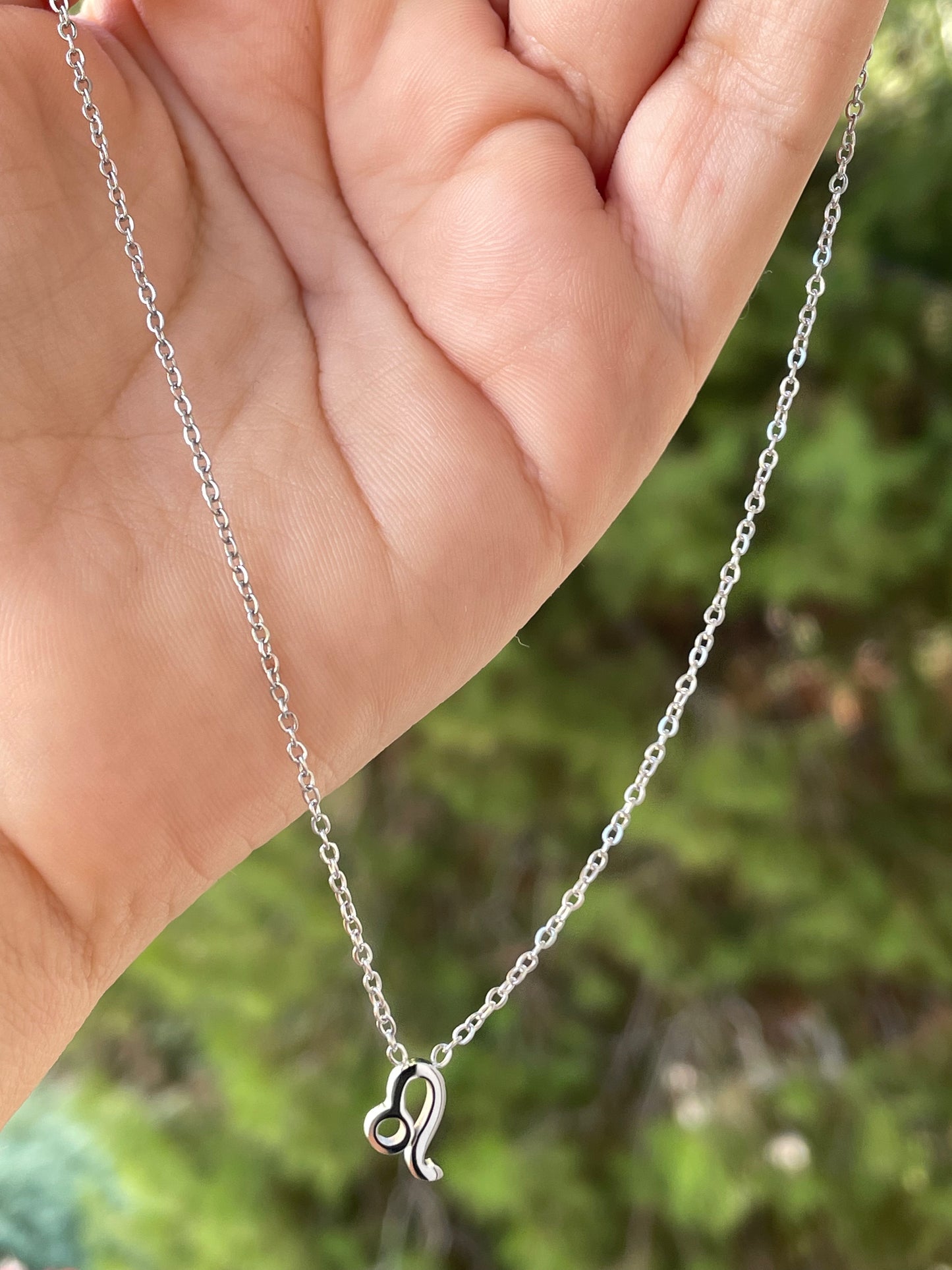 Collana con segno zodiacale in 2 colori