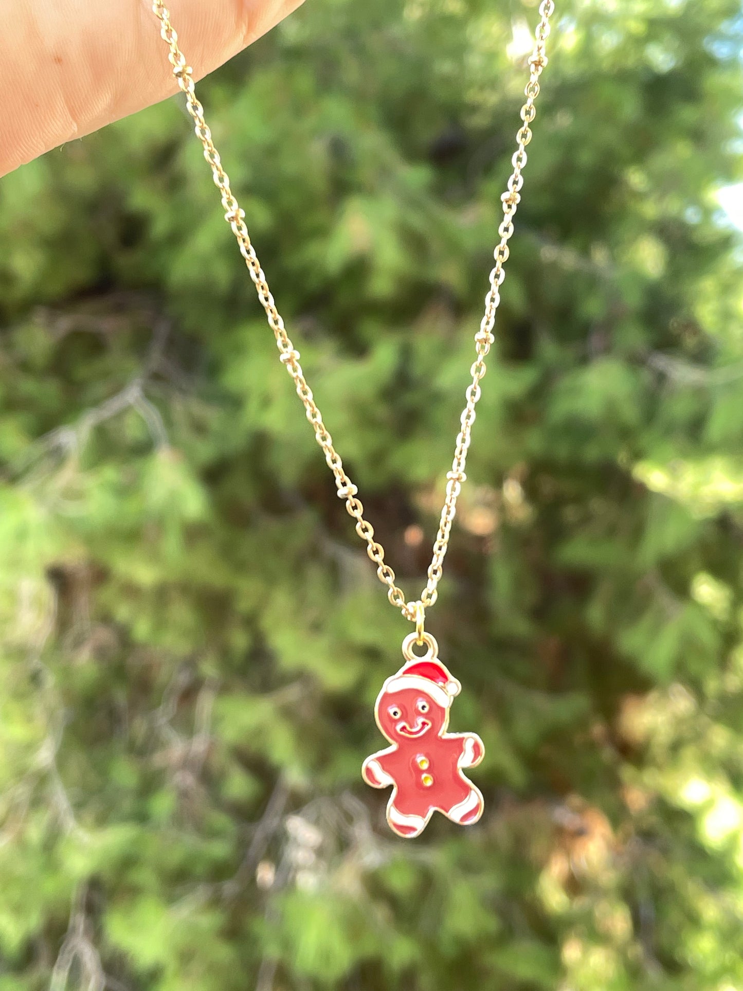 Collana con omino biscottino