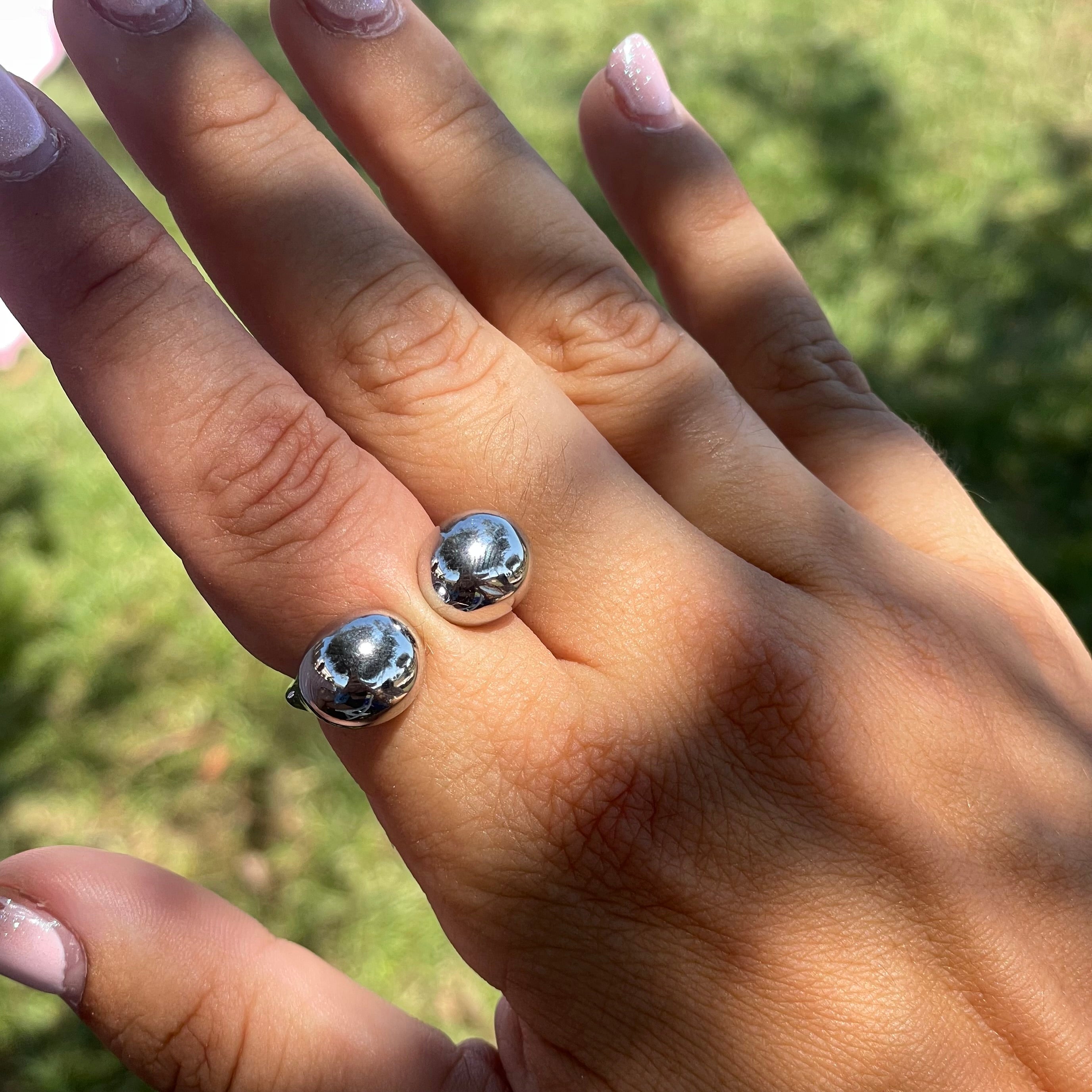Anello bold double in 2 colori