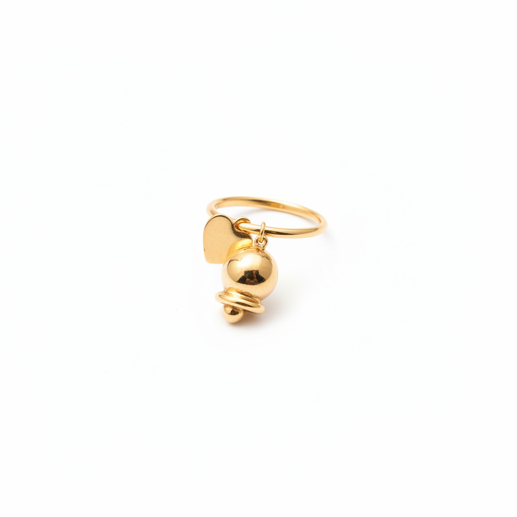 Anello campanella e cuoricino