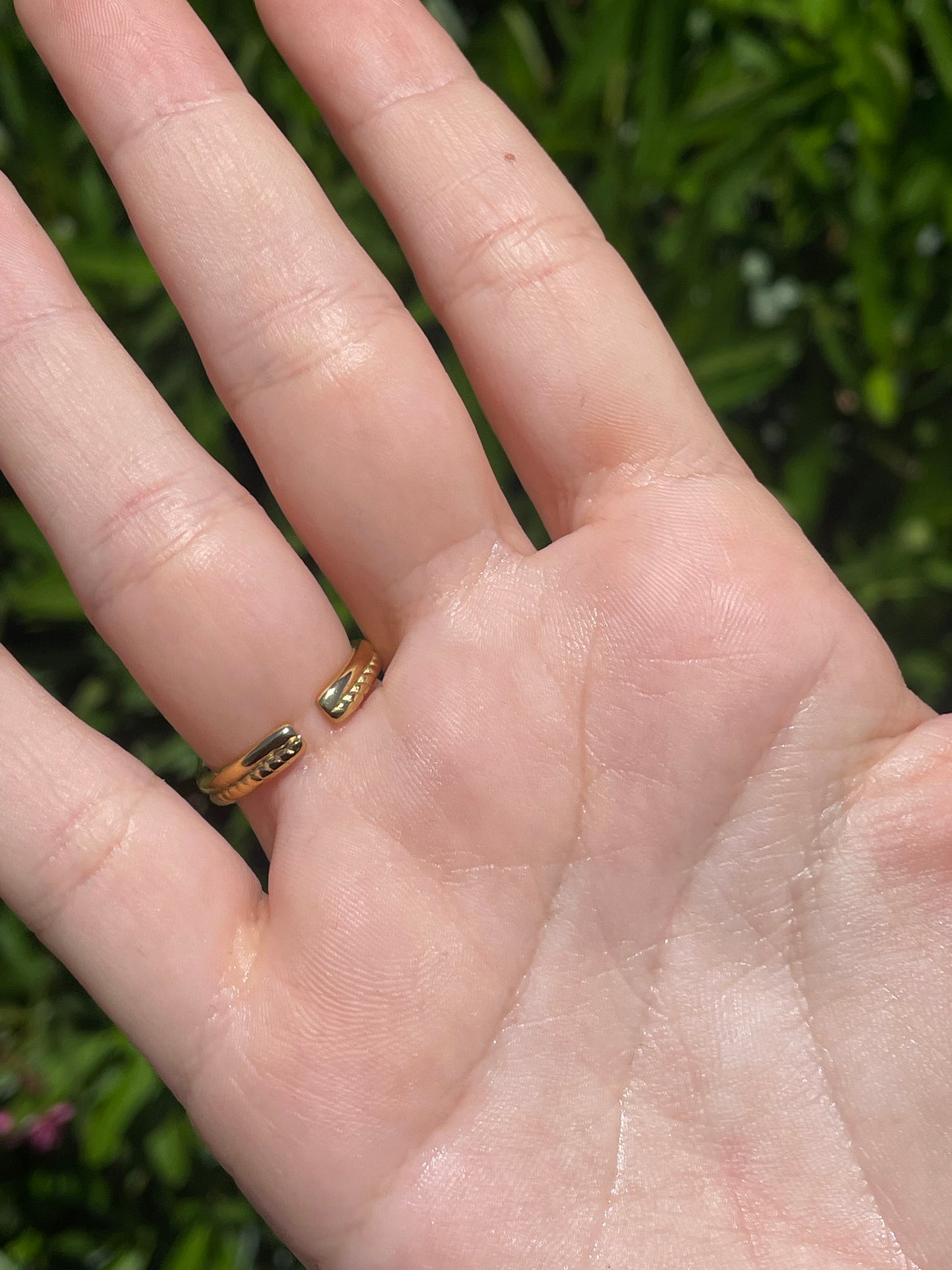 Anello doppio nodo in 2 colori
