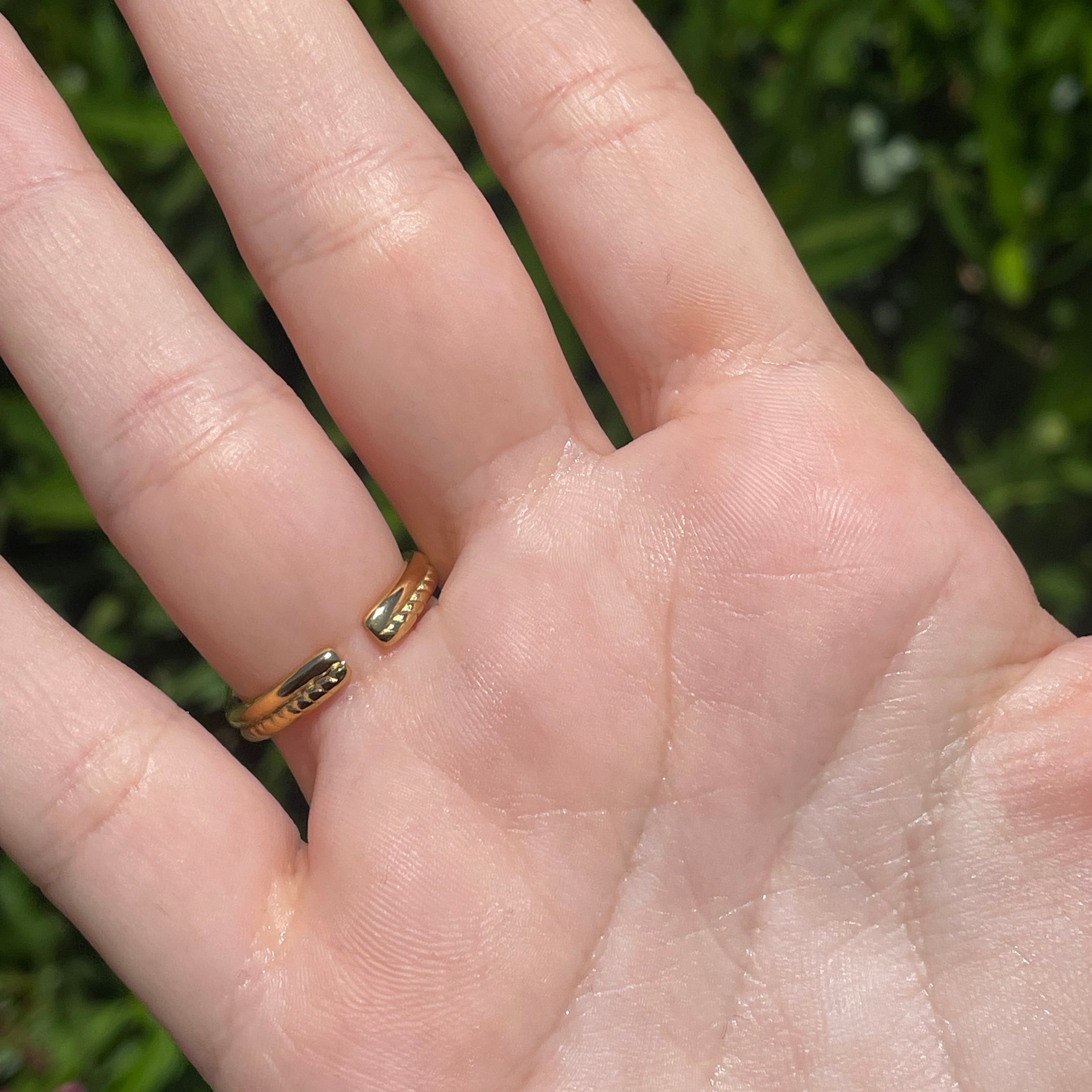 Anello doppio nodo in 2 colori