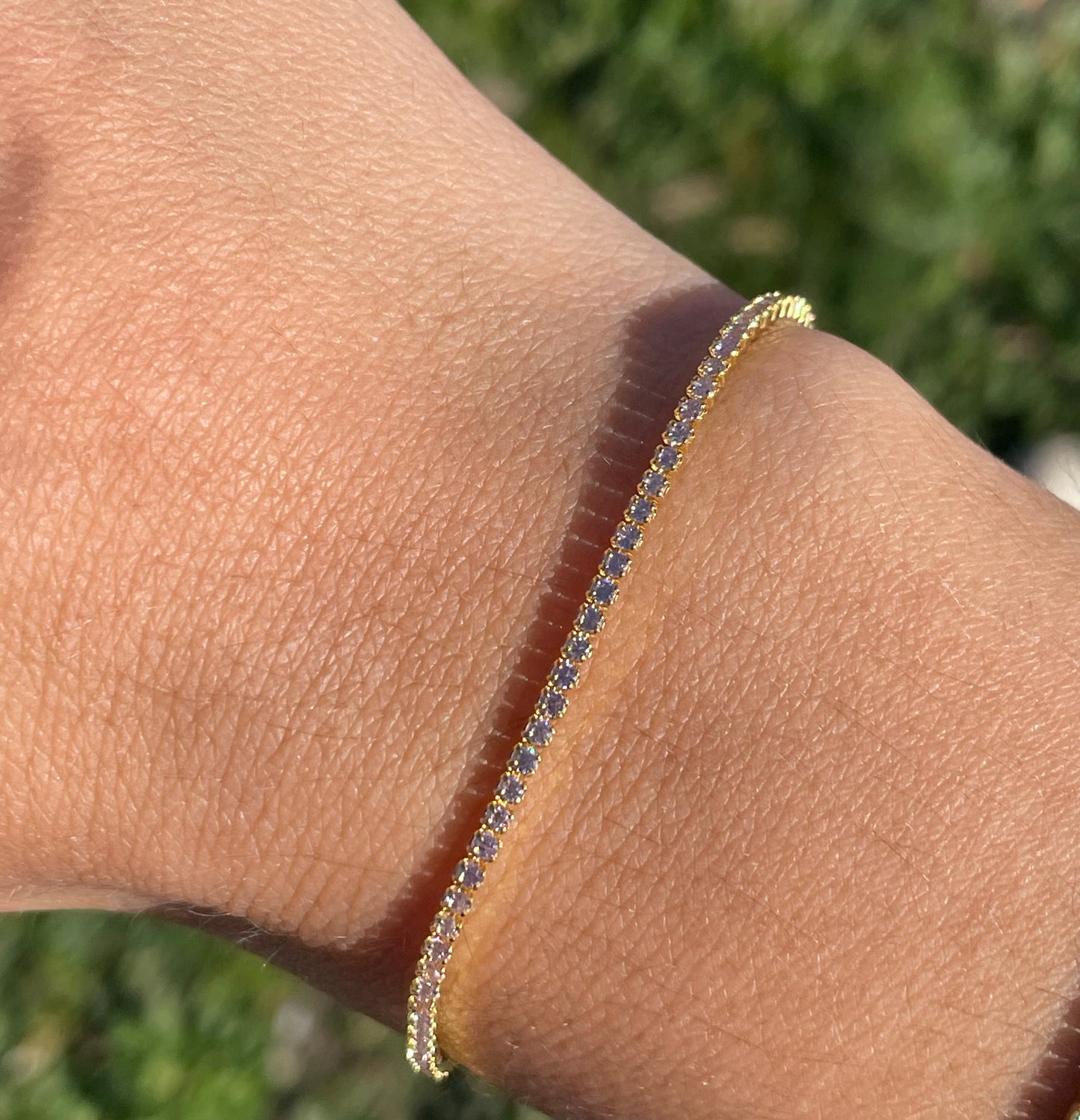 Bracciale con zirconi in 7 colori