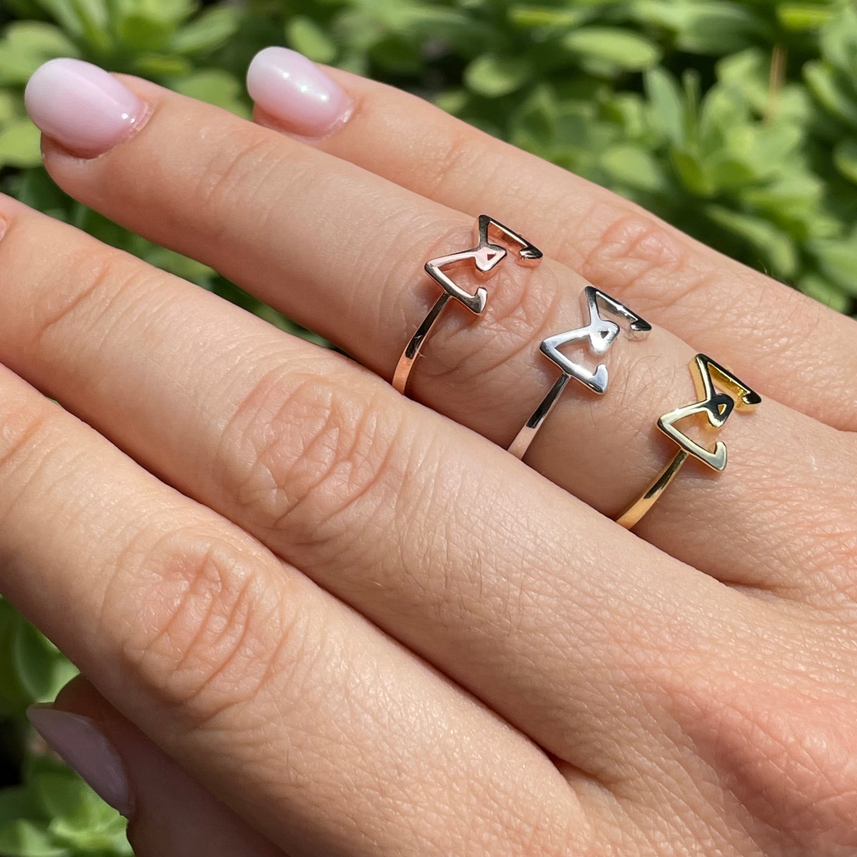 Anello Glowy Bow placcato oro rosa